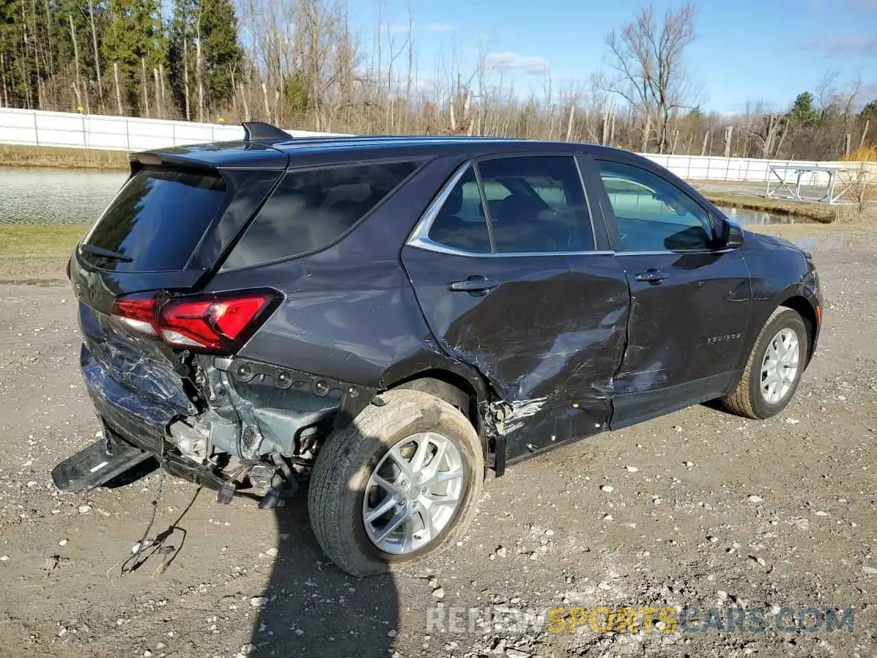 3 fotografías del automóvil dañado 3GNAXUEG4PS107348 CHEVROLET EQUINOX 2023