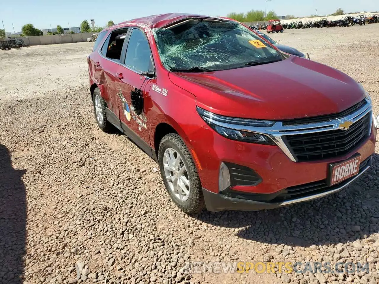 4 fotografías del automóvil dañado 3GNAXUEG6PL133119 CHEVROLET EQUINOX 2023
