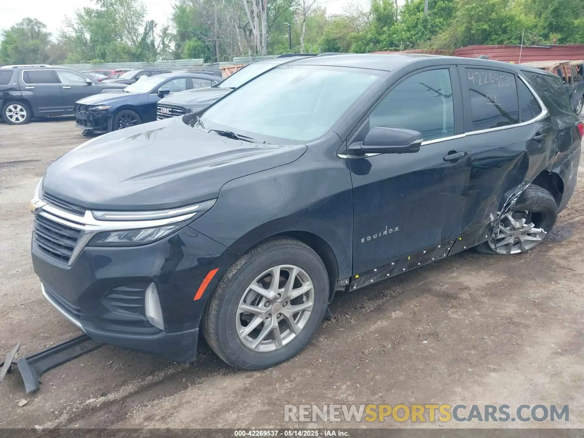 2 fotografías del automóvil dañado 3GNAXUEG7PL160250 CHEVROLET EQUINOX 2023
