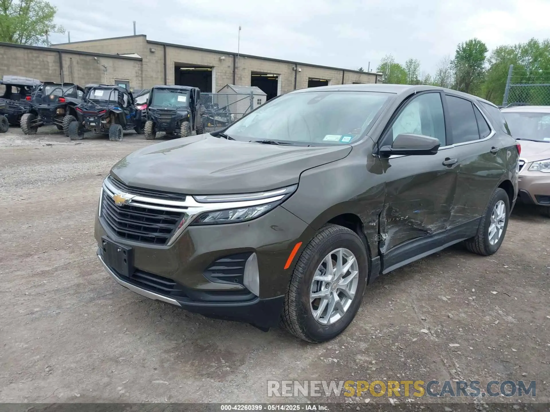 2 fotografías del automóvil dañado 3GNAXUEG7PL175315 CHEVROLET EQUINOX 2023