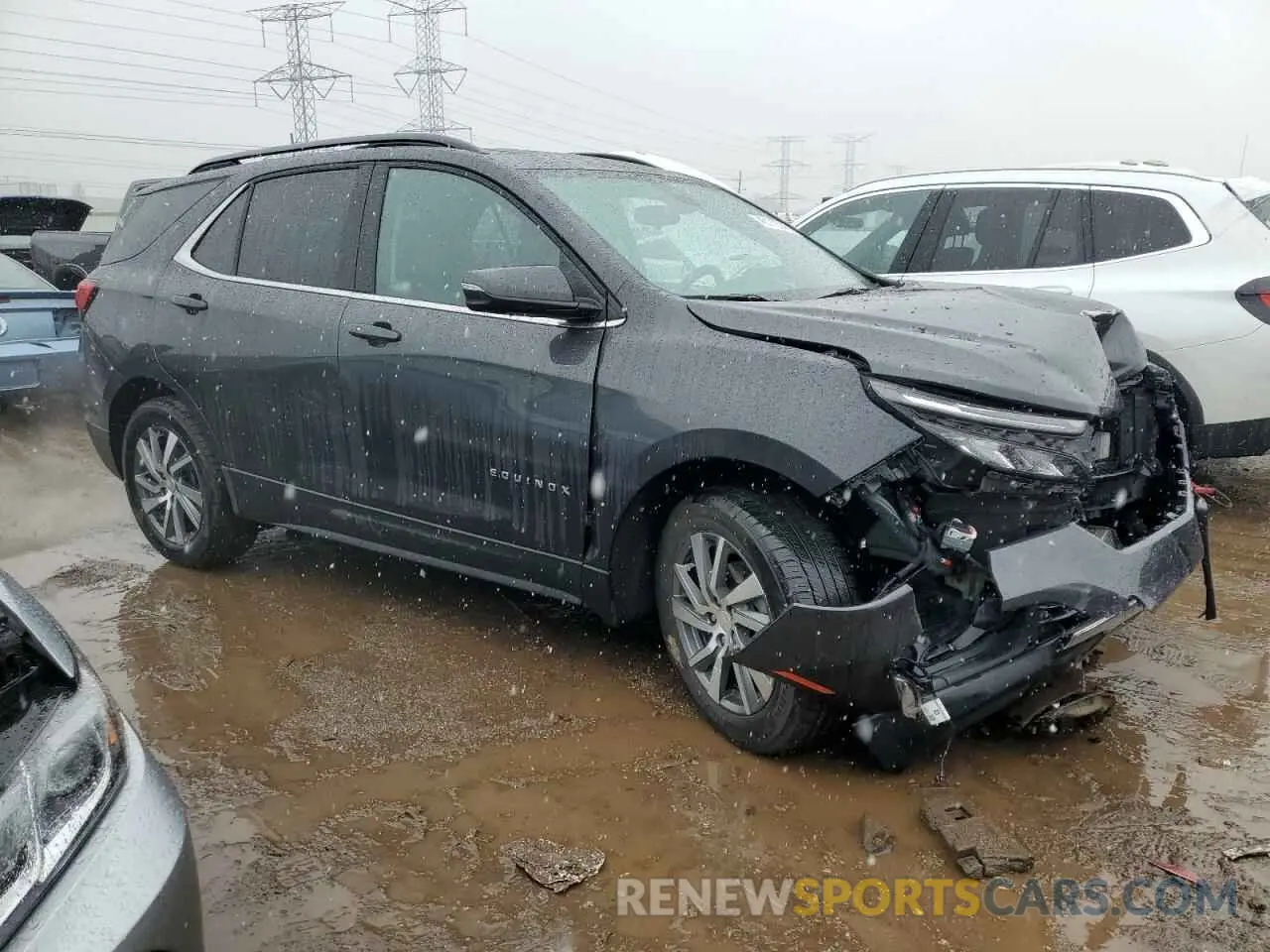 4 fotografías del automóvil dañado 3GNAXUEG7PS116500 CHEVROLET EQUINOX 2023