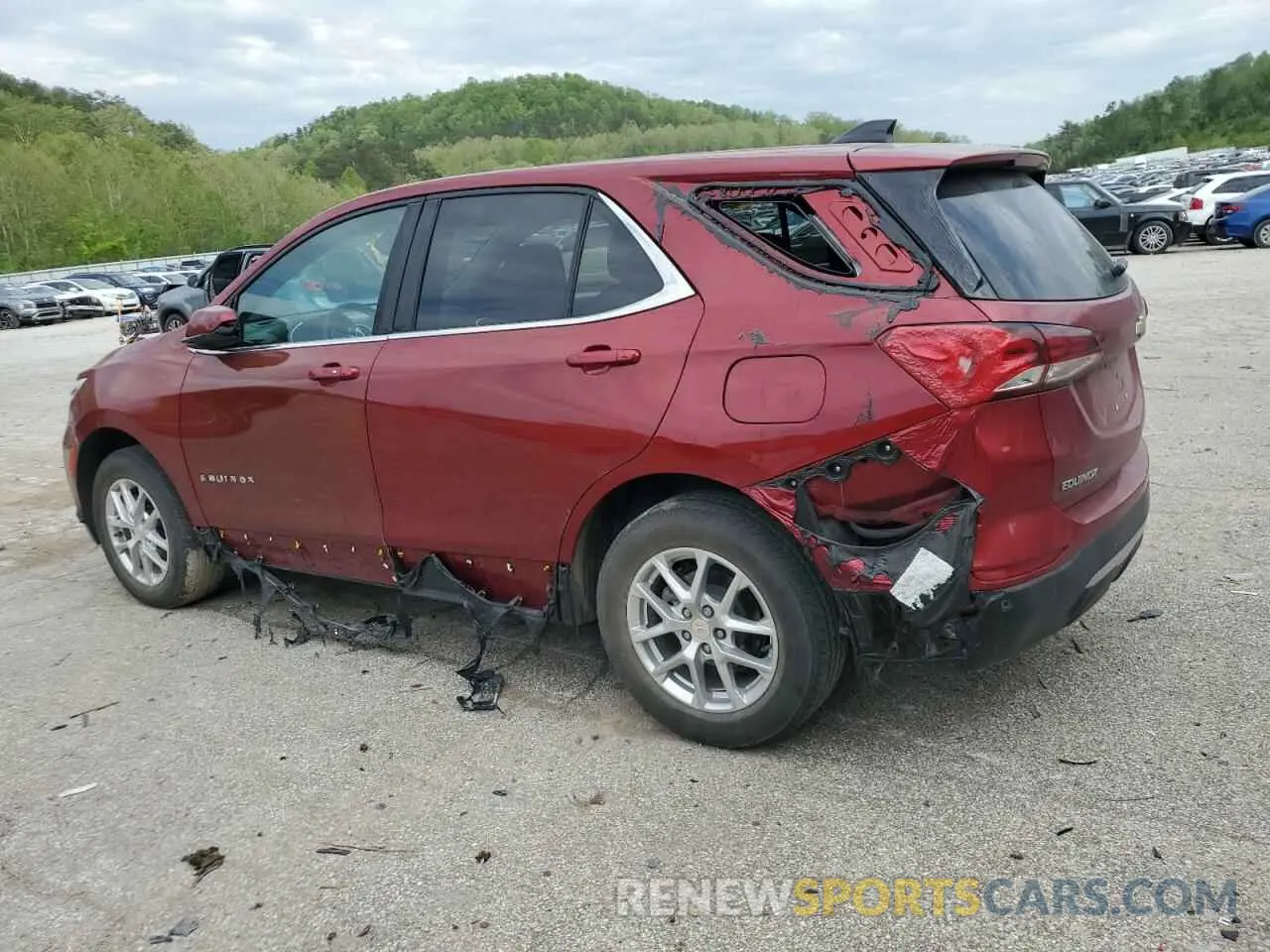 2 fotografías del automóvil dañado 3GNAXUEGXPS150110 CHEVROLET EQUINOX 2023