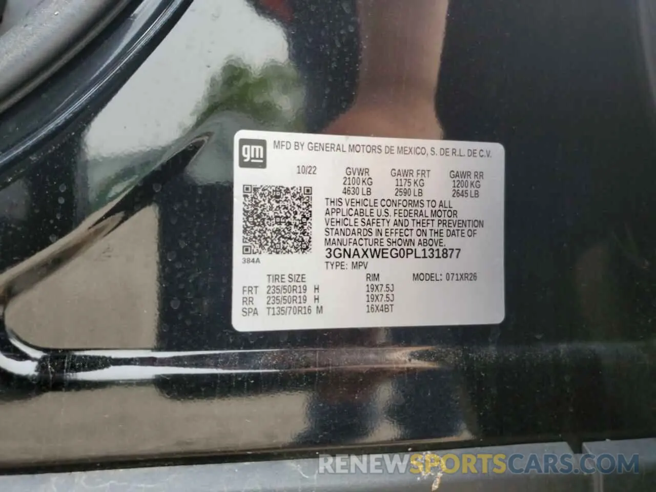 12 fotografías del automóvil dañado 3GNAXWEG0PL131877 CHEVROLET EQUINOX 2023