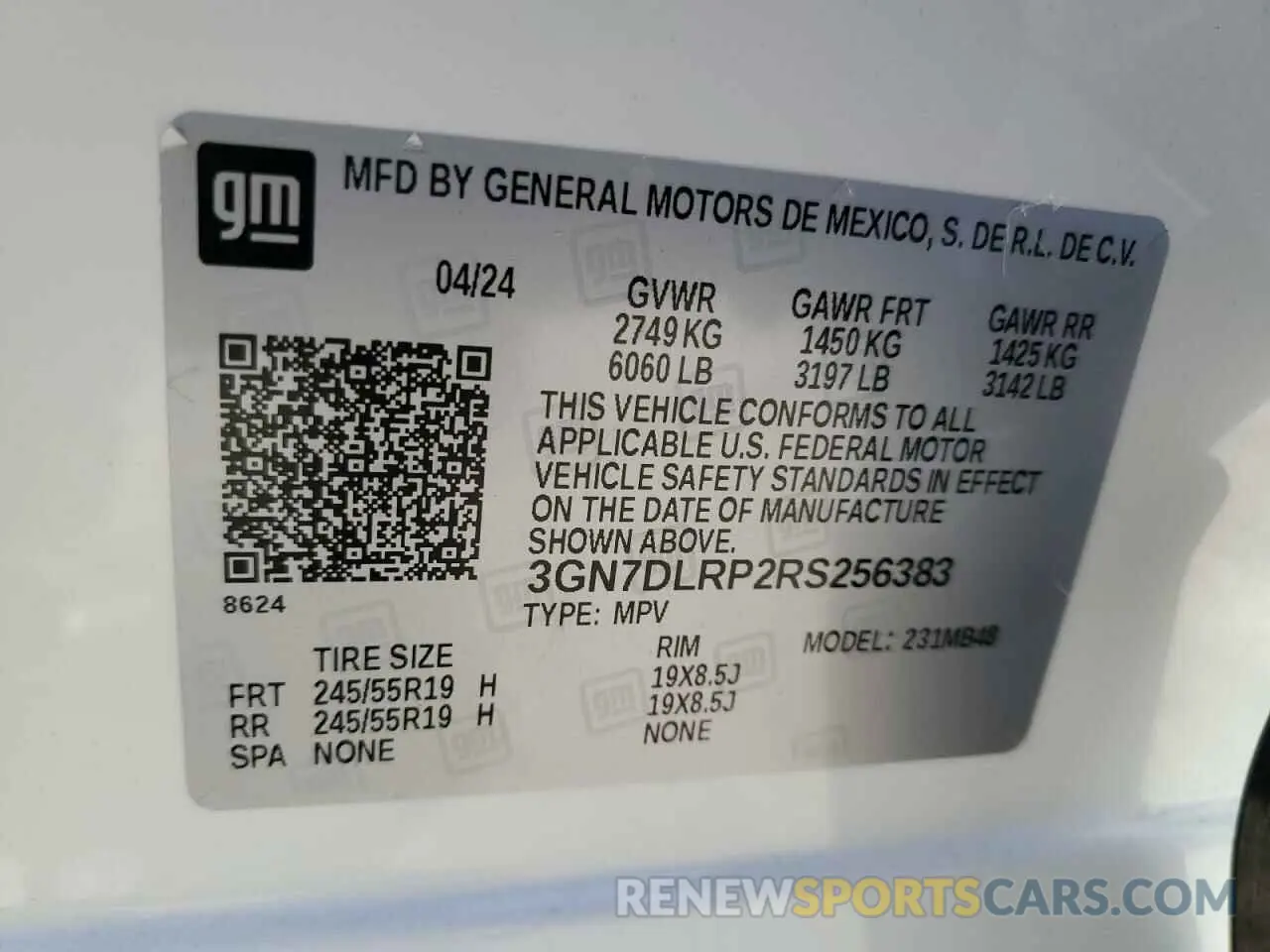 13 fotografías del automóvil dañado 3GN7DLRP2RS256383 CHEVROLET EQUINOX 2024