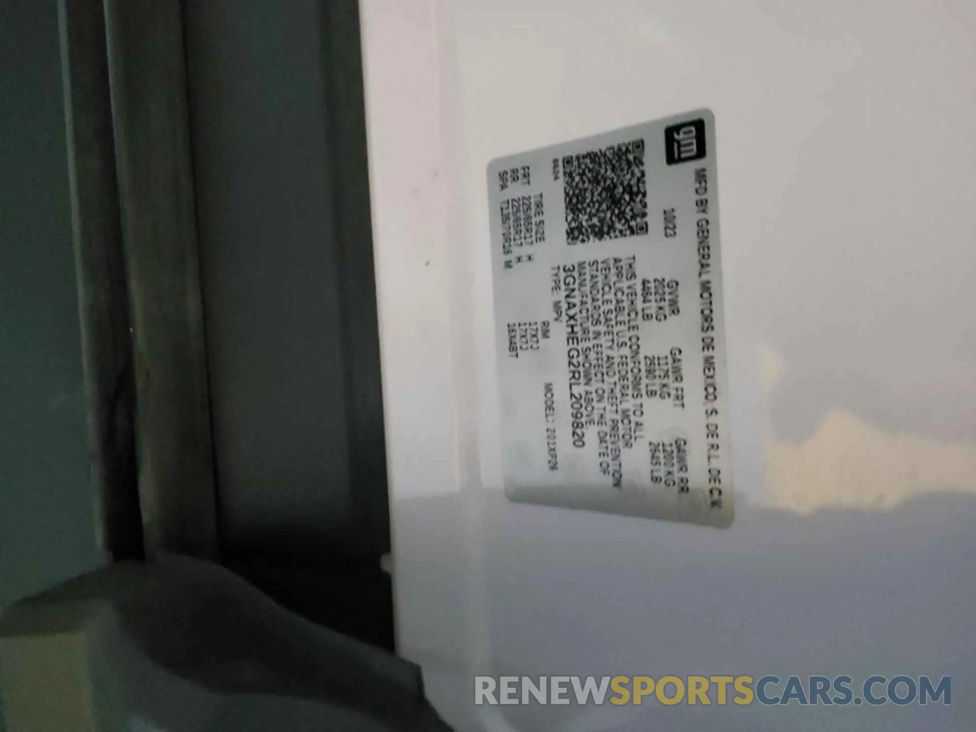 12 fotografías del automóvil dañado 3GNAXHEG2RL209820 CHEVROLET EQUINOX 2024