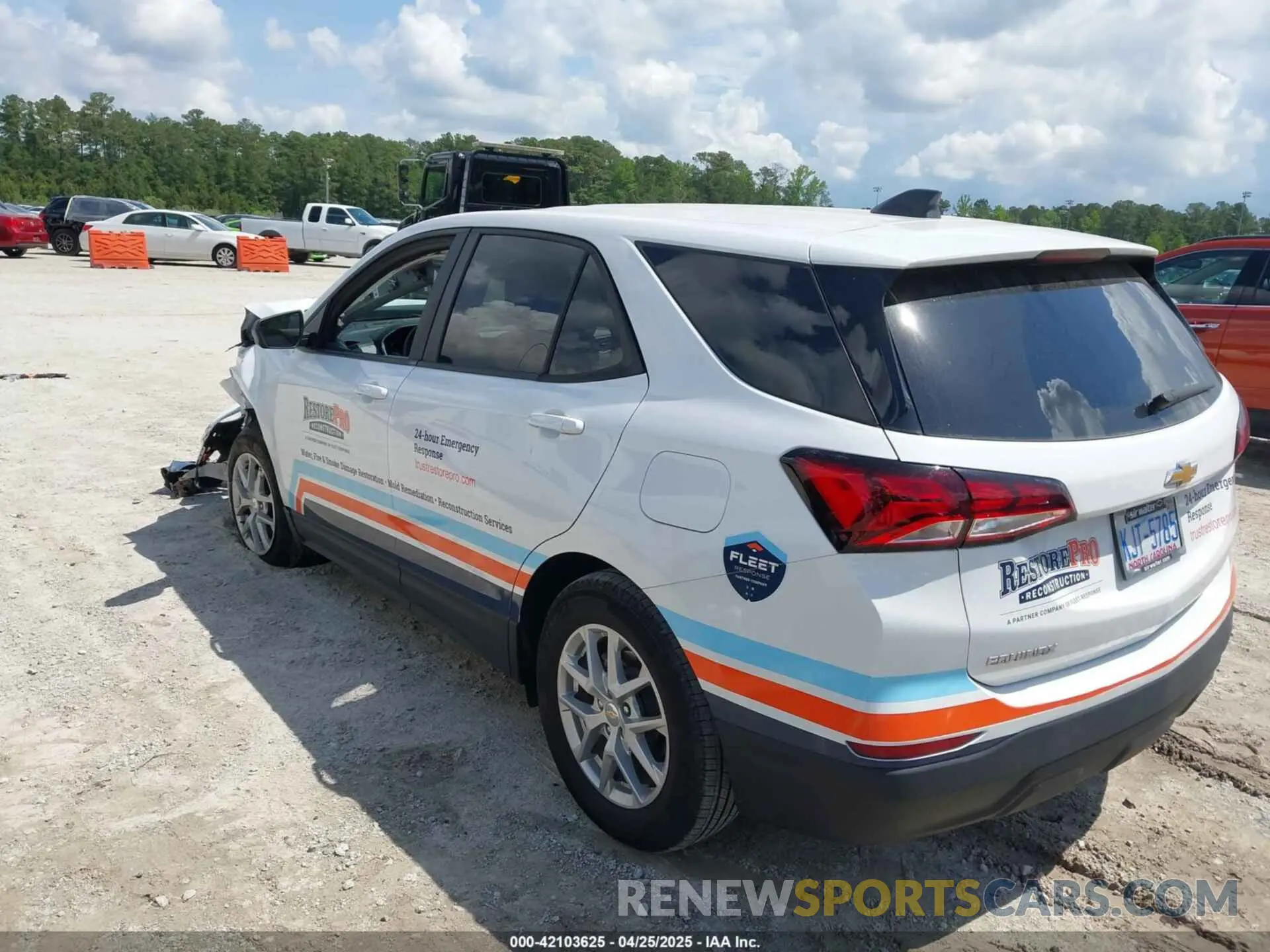 3 fotografías del automóvil dañado 3GNAXHEG3RL110391 CHEVROLET EQUINOX 2024
