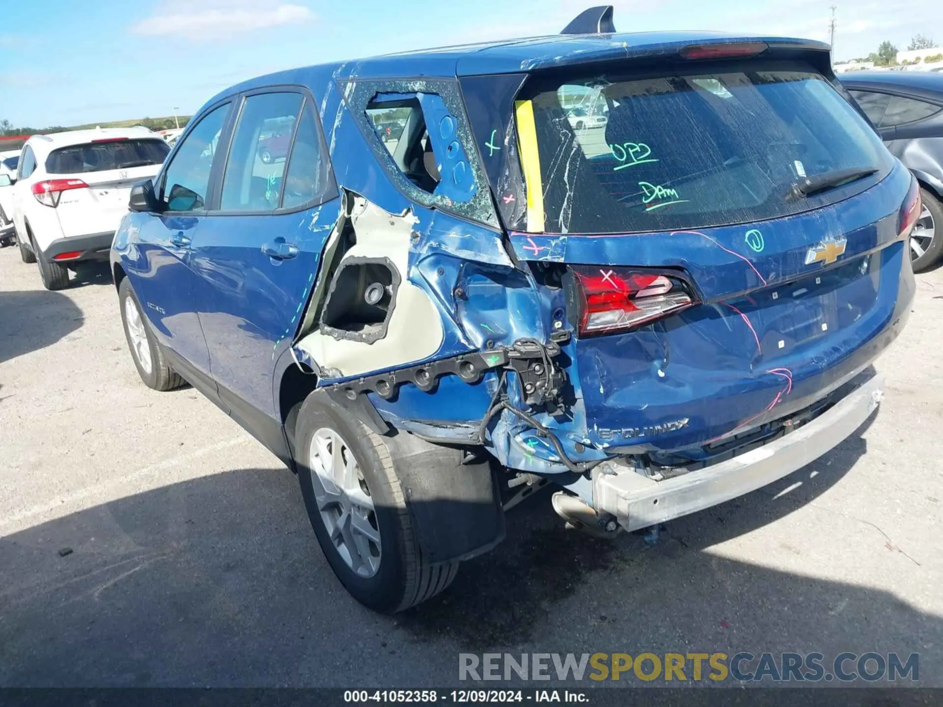 6 fotografías del automóvil dañado 3GNAXHEG5RL120288 CHEVROLET EQUINOX 2024