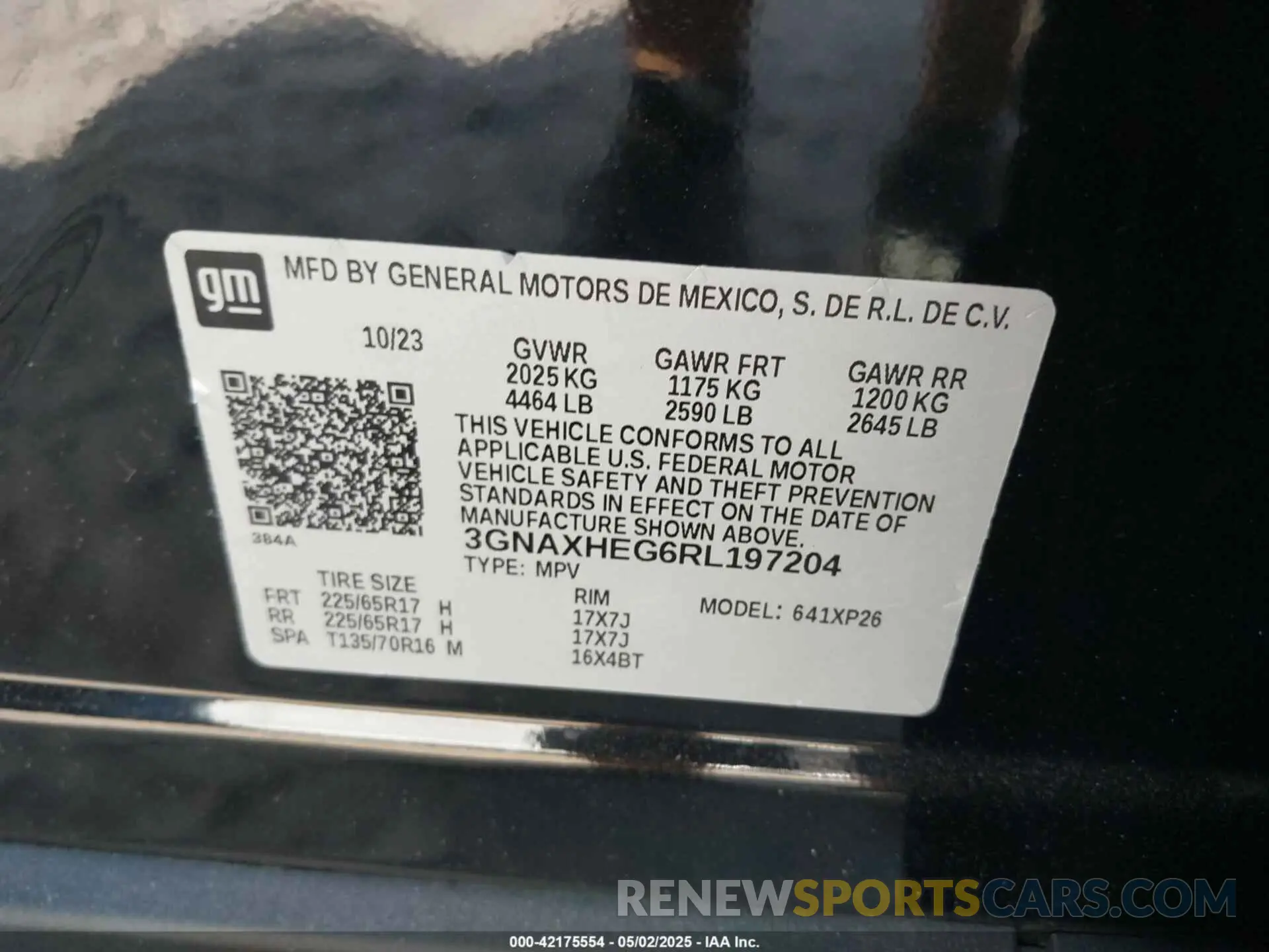 9 fotografías del automóvil dañado 3GNAXHEG6RL197204 CHEVROLET EQUINOX 2024