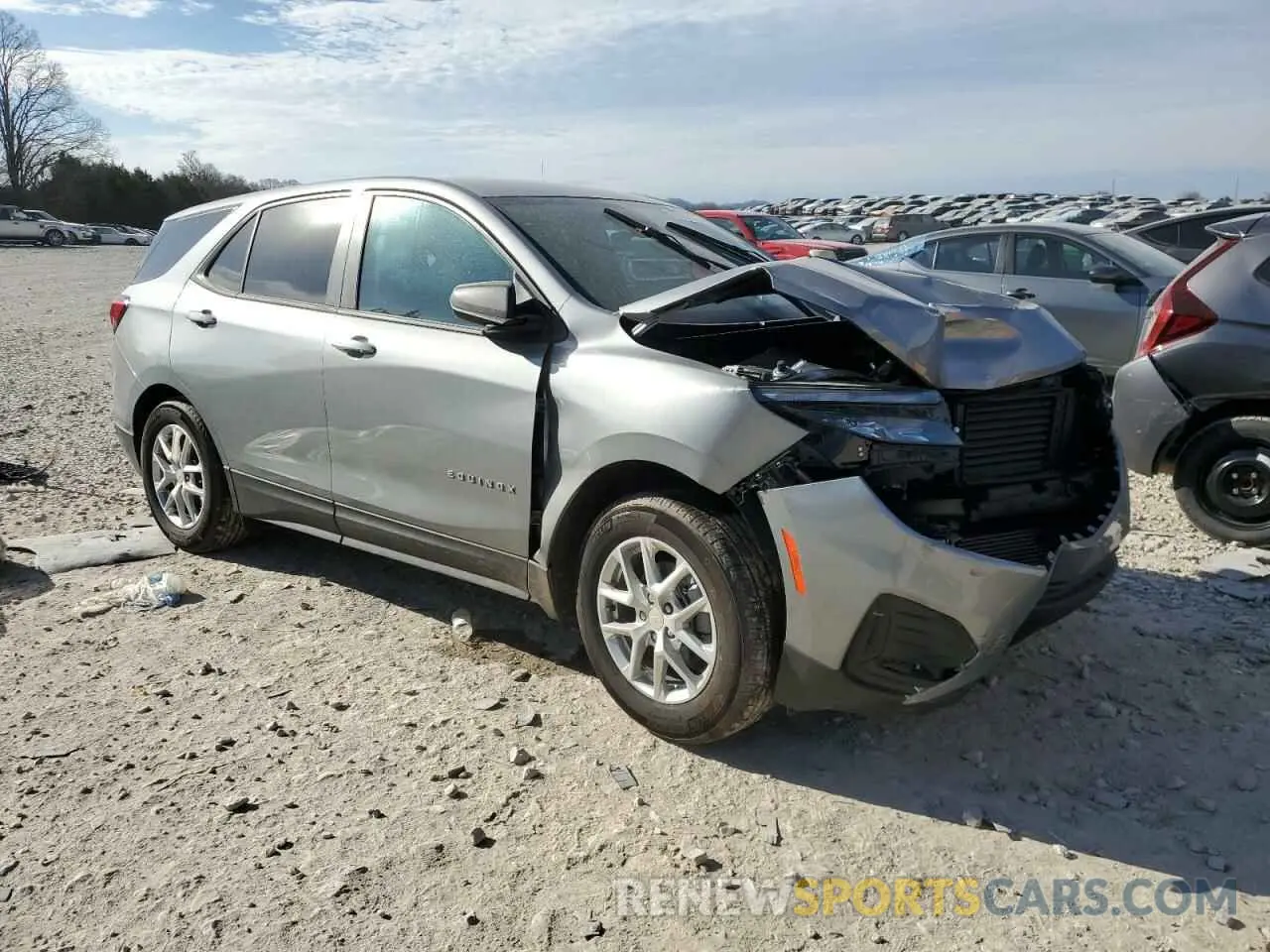 4 fotografías del automóvil dañado 3GNAXHEG7RL284674 CHEVROLET EQUINOX 2024