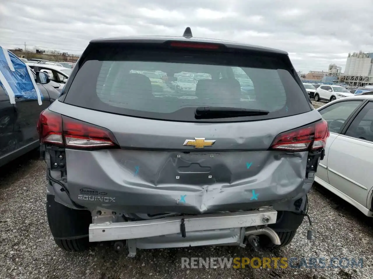 6 fotografías del automóvil dañado 3GNAXHEG8RL228680 CHEVROLET EQUINOX 2024