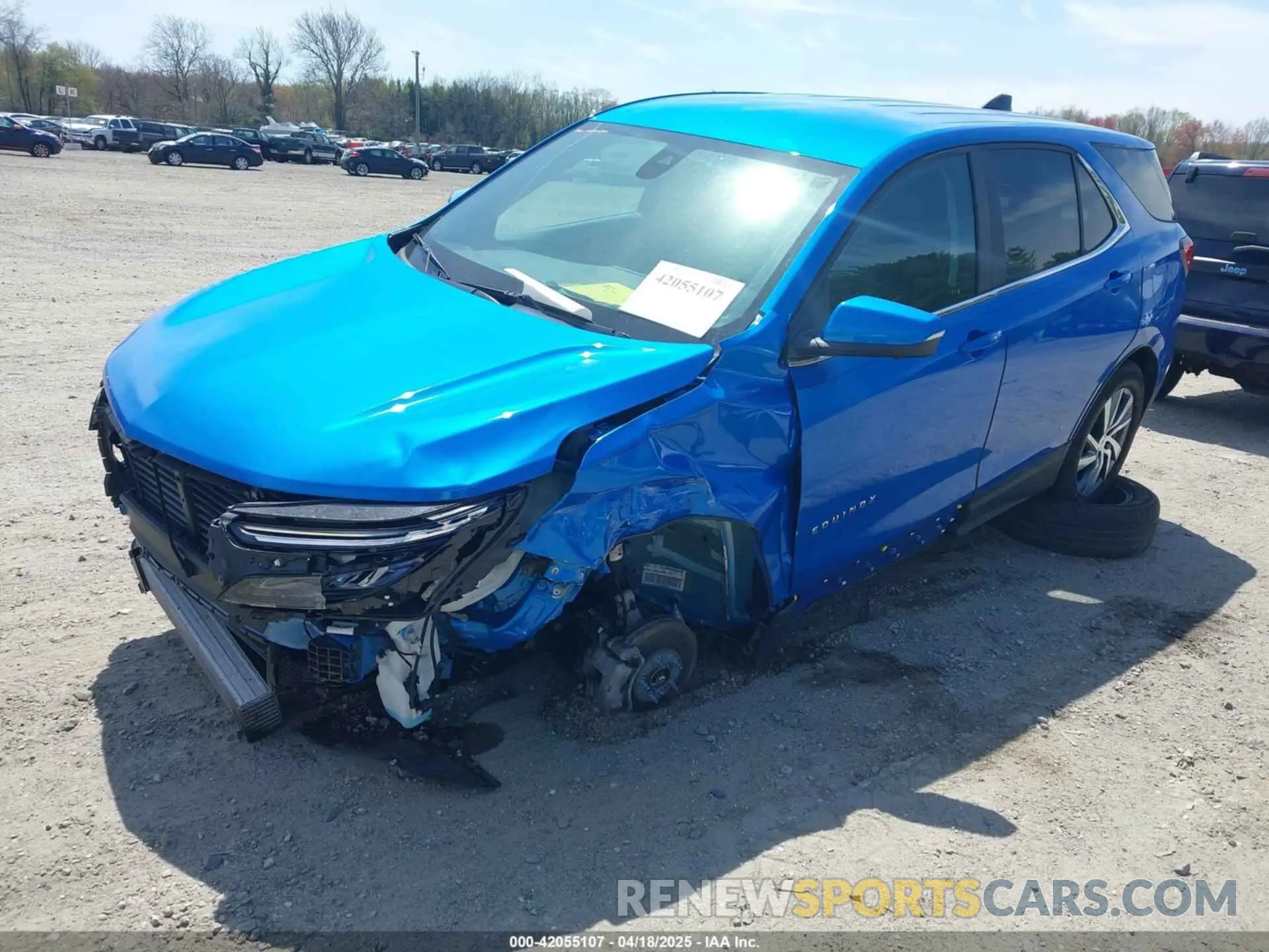 2 fotografías del automóvil dañado 3GNAXKEG1RS140640 CHEVROLET EQUINOX 2024
