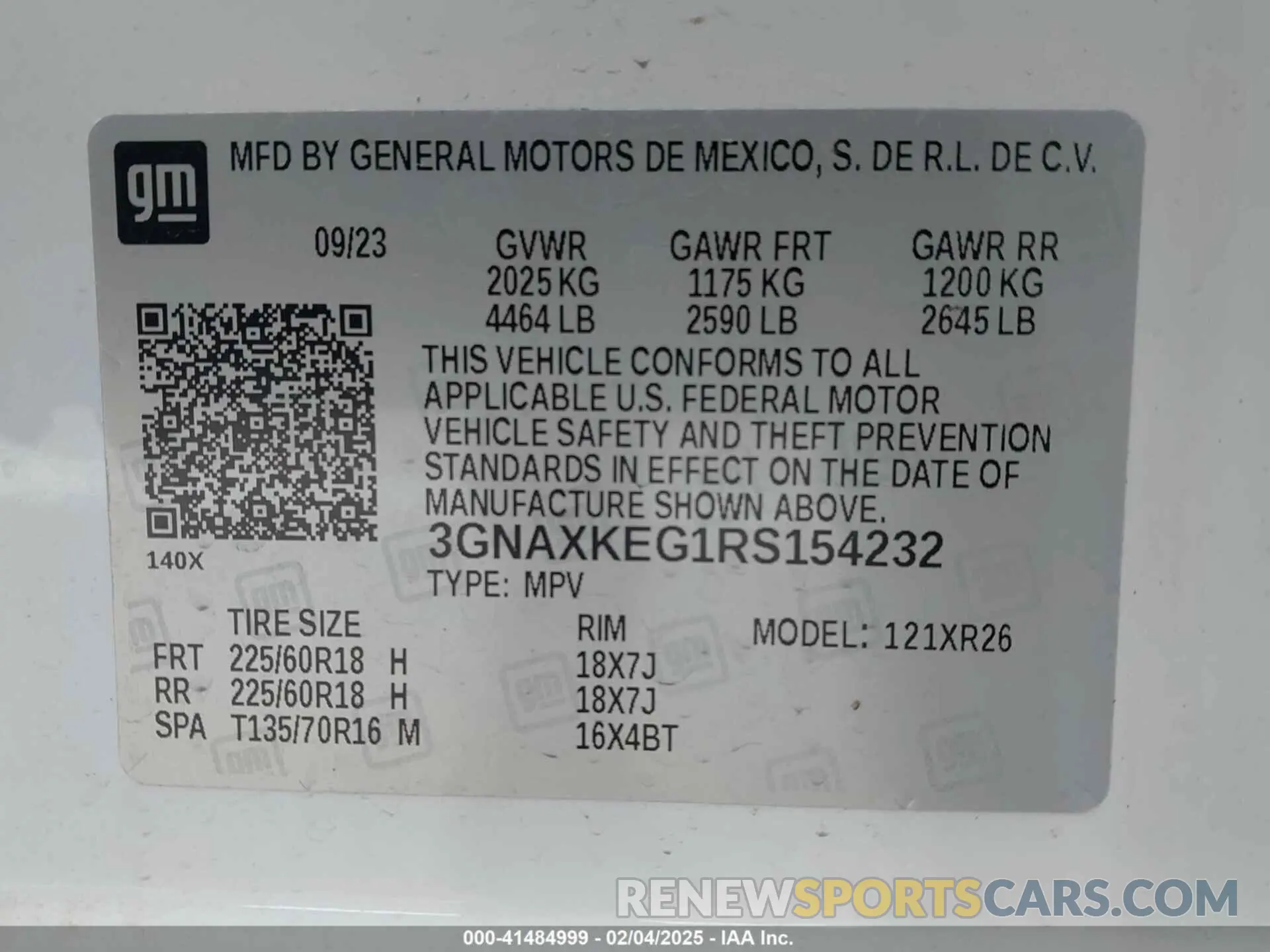 9 fotografías del automóvil dañado 3GNAXKEG1RS154232 CHEVROLET EQUINOX 2024