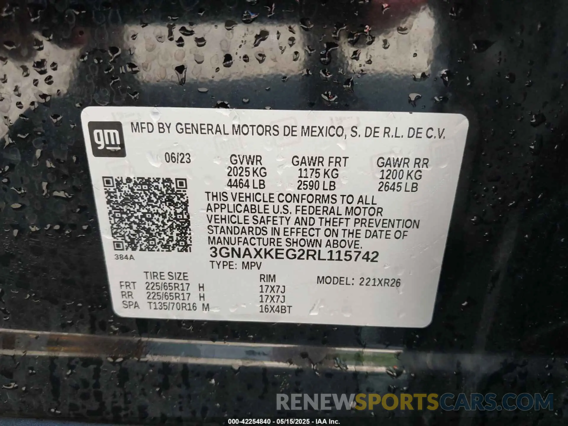 9 fotografías del automóvil dañado 3GNAXKEG2RL115742 CHEVROLET EQUINOX 2024