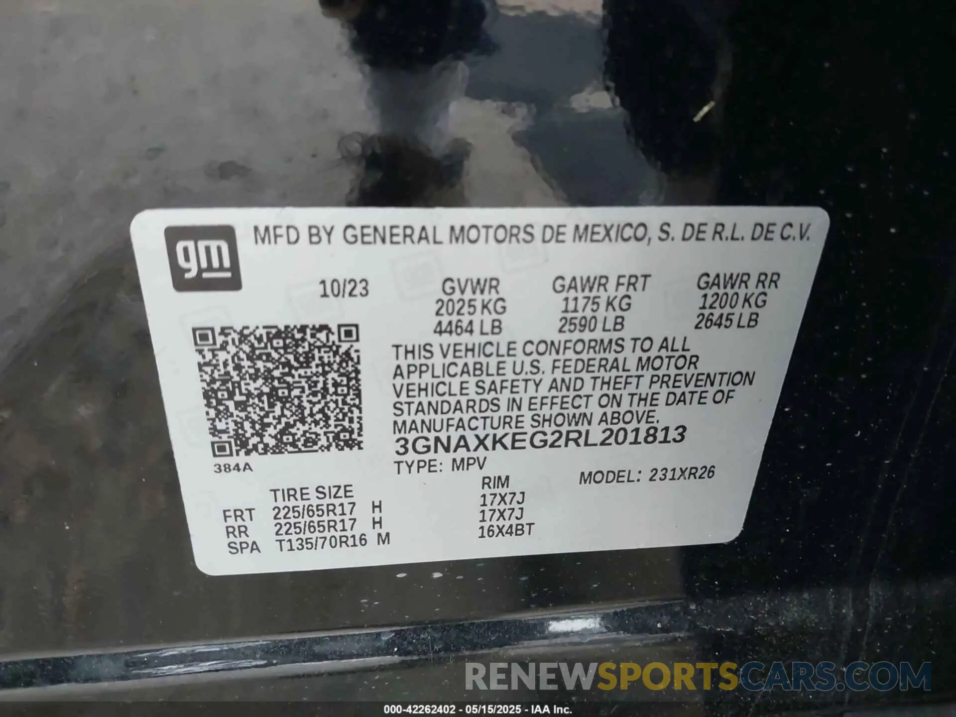 9 fotografías del automóvil dañado 3GNAXKEG2RL201813 CHEVROLET EQUINOX 2024