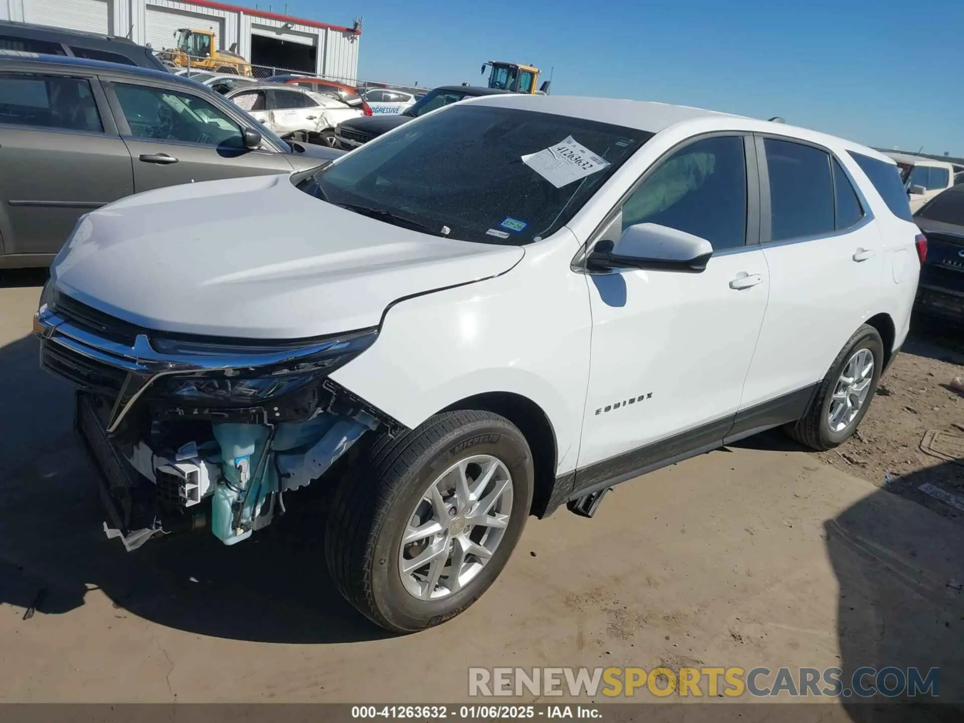 2 fotografías del automóvil dañado 3GNAXKEG3RL345399 CHEVROLET EQUINOX 2024