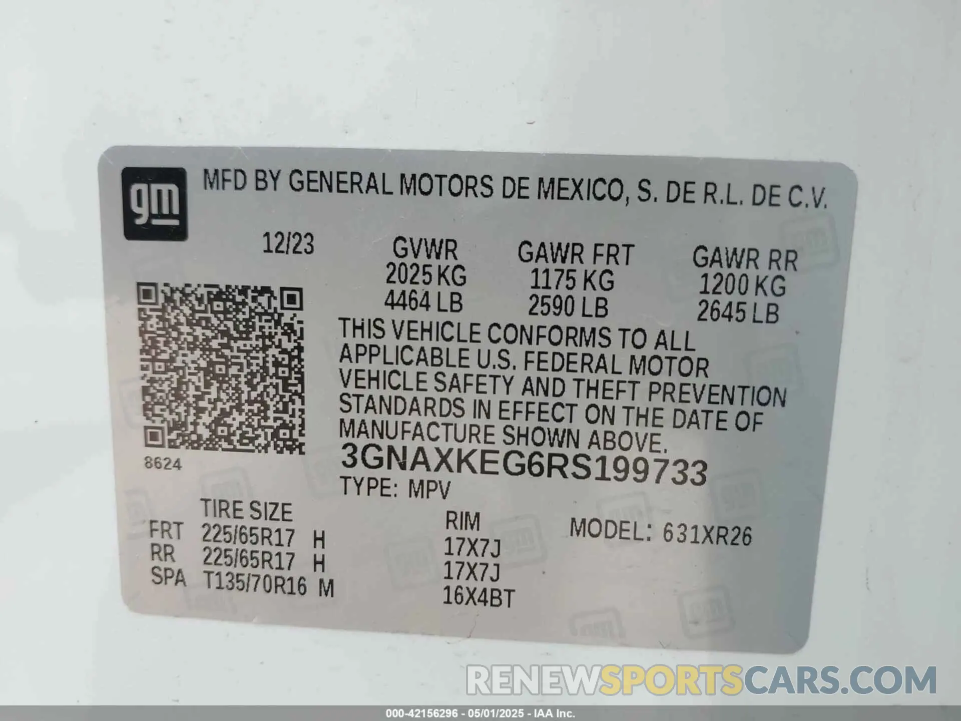 9 fotografías del automóvil dañado 3GNAXKEG6RS199733 CHEVROLET EQUINOX 2024