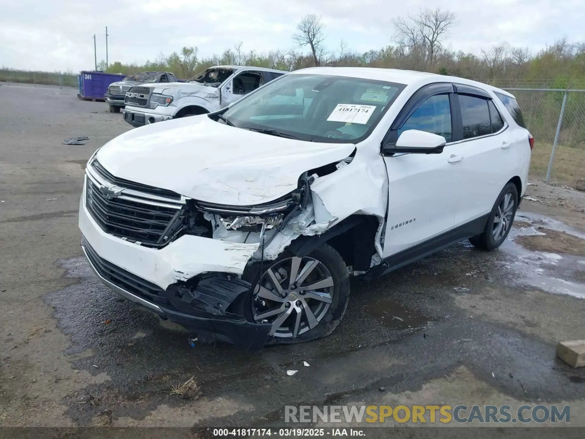 2 fotografías del automóvil dañado 3GNAXKEG7RL140023 CHEVROLET EQUINOX 2024