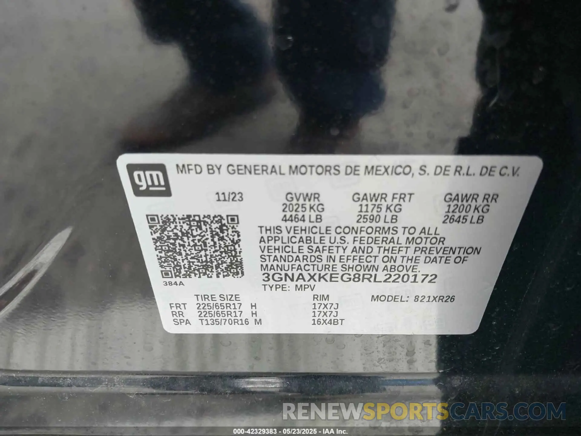 9 fotografías del automóvil dañado 3GNAXKEG8RL220172 CHEVROLET EQUINOX 2024