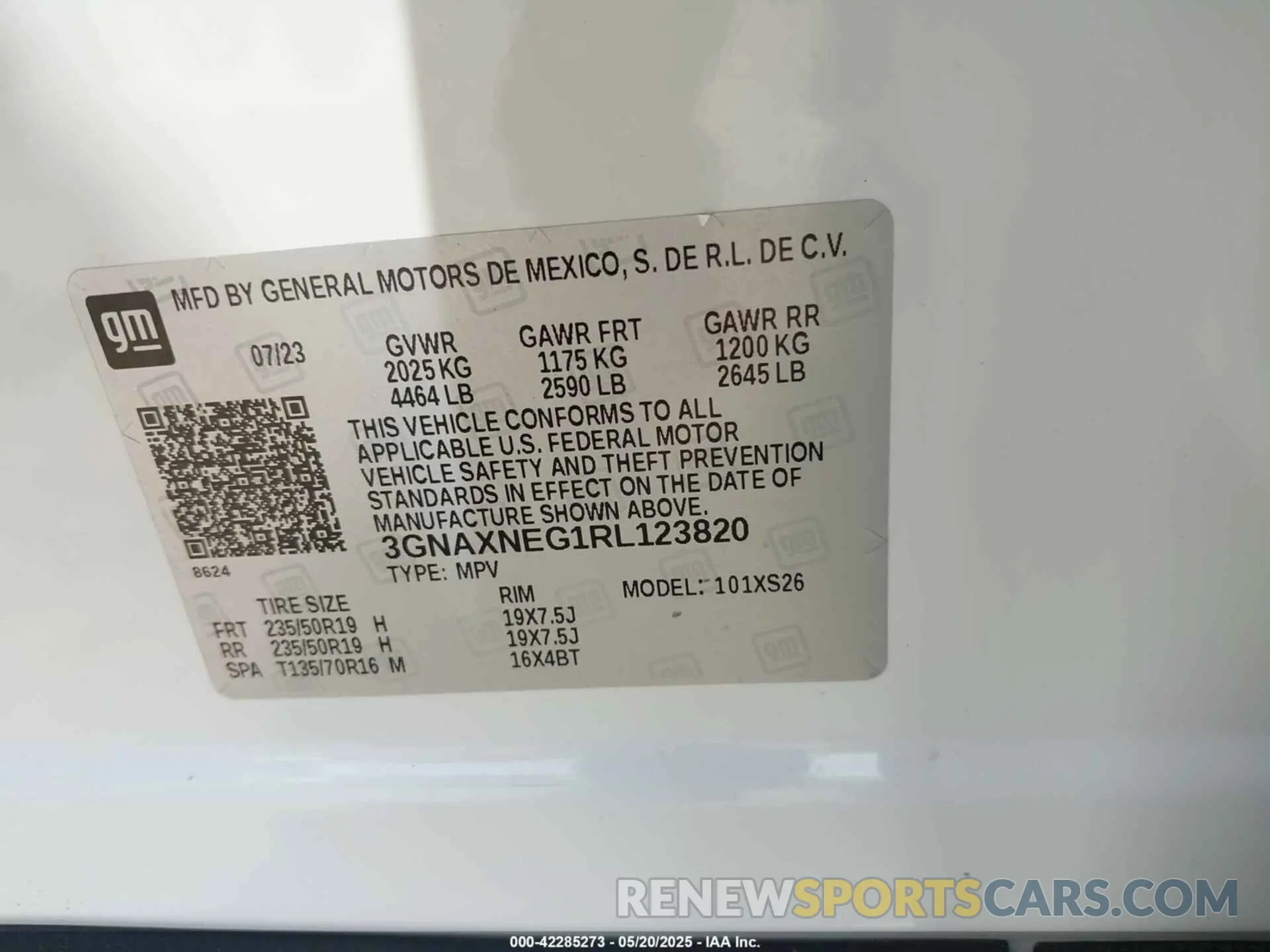 9 fotografías del automóvil dañado 3GNAXNEG1RL123820 CHEVROLET EQUINOX 2024