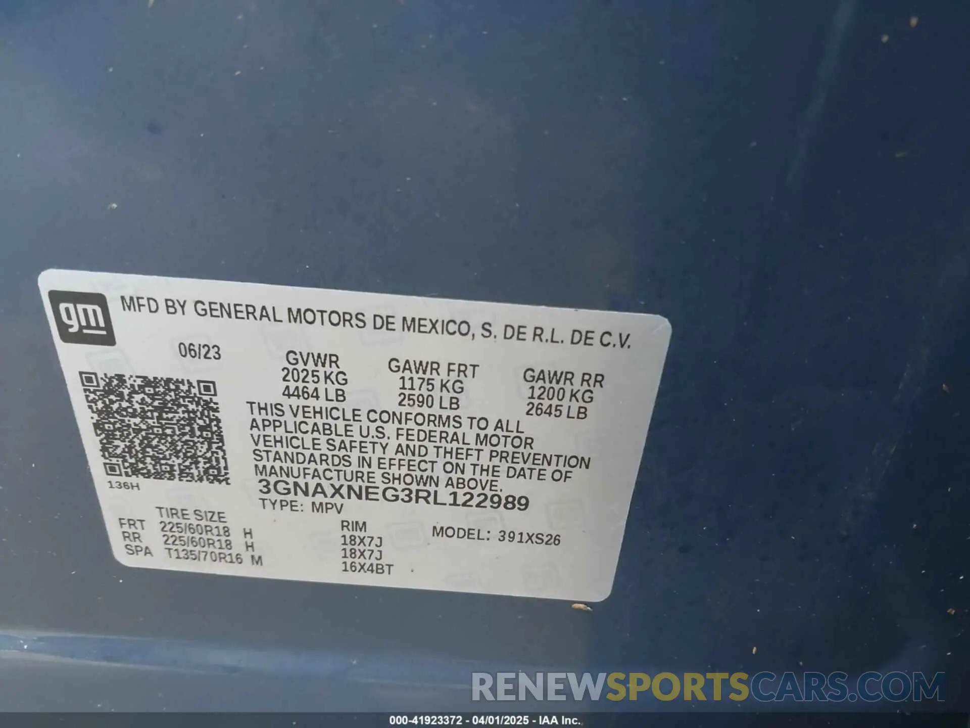 9 fotografías del automóvil dañado 3GNAXNEG3RL122989 CHEVROLET EQUINOX 2024