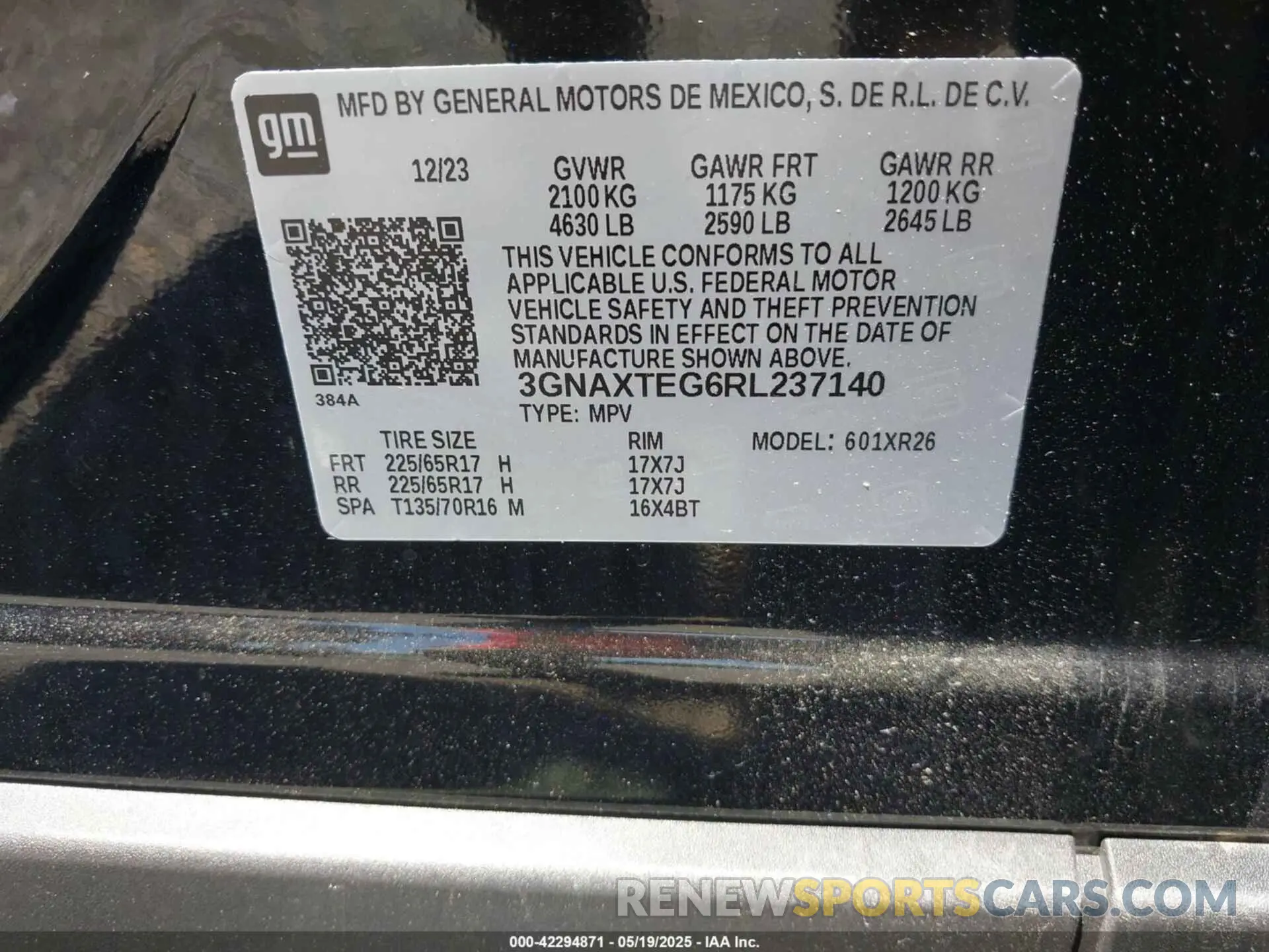 9 fotografías del automóvil dañado 3GNAXTEG6RL237140 CHEVROLET EQUINOX 2024