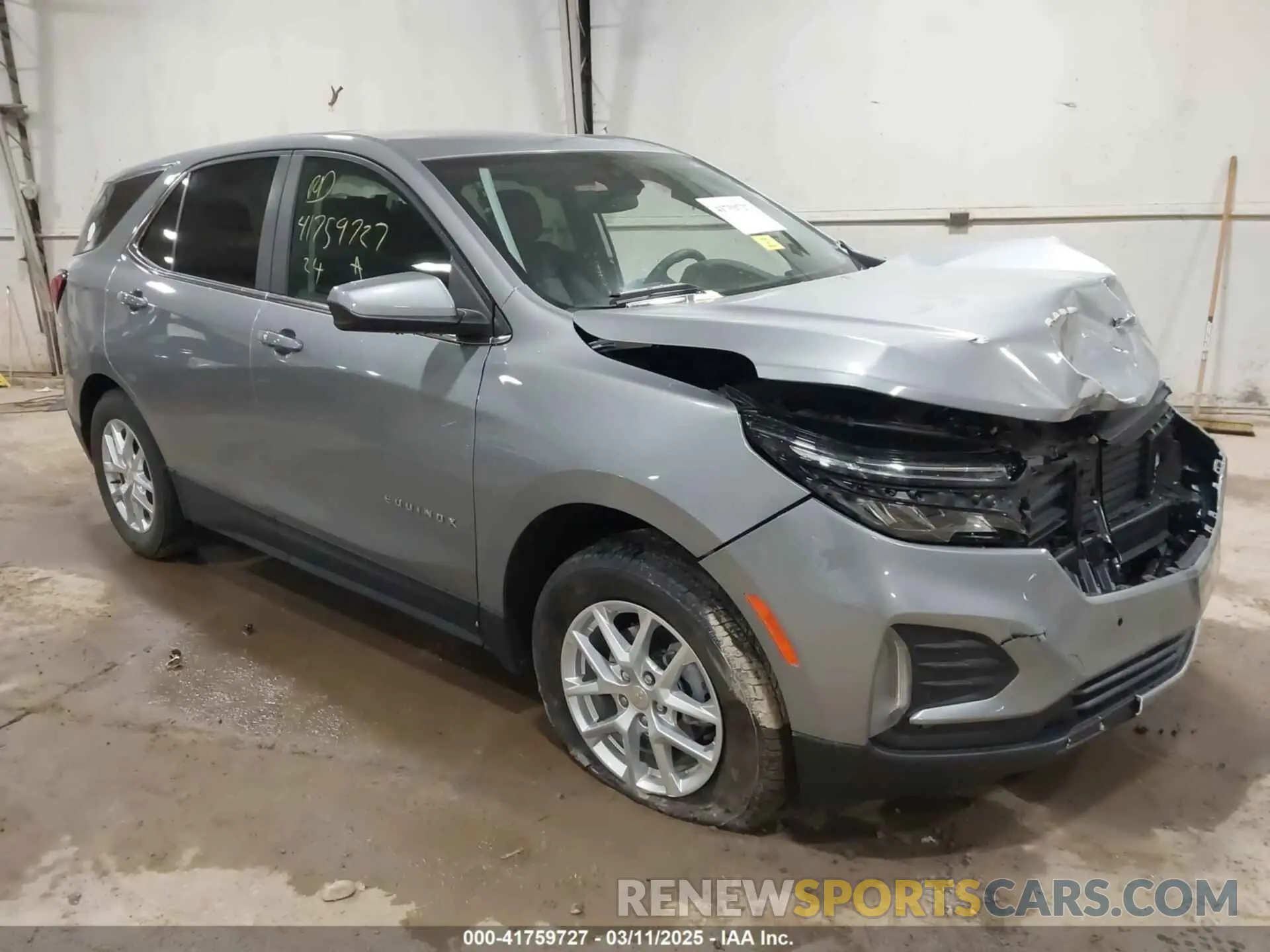 1 fotografías del automóvil dañado 3GNAXUEG0RL369316 CHEVROLET EQUINOX 2024