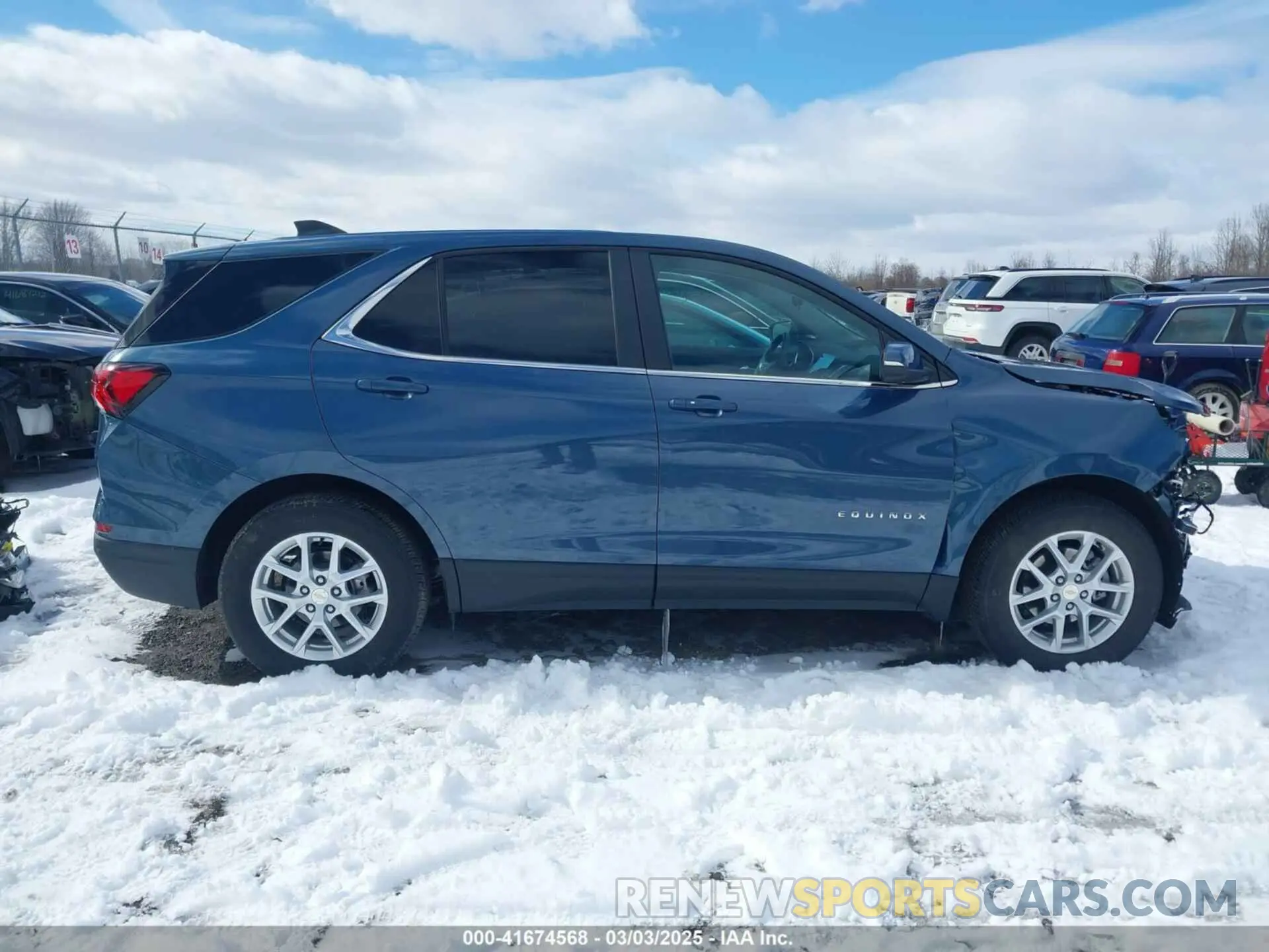 14 fotografías del automóvil dañado 3GNAXUEG0RL369669 CHEVROLET EQUINOX 2024