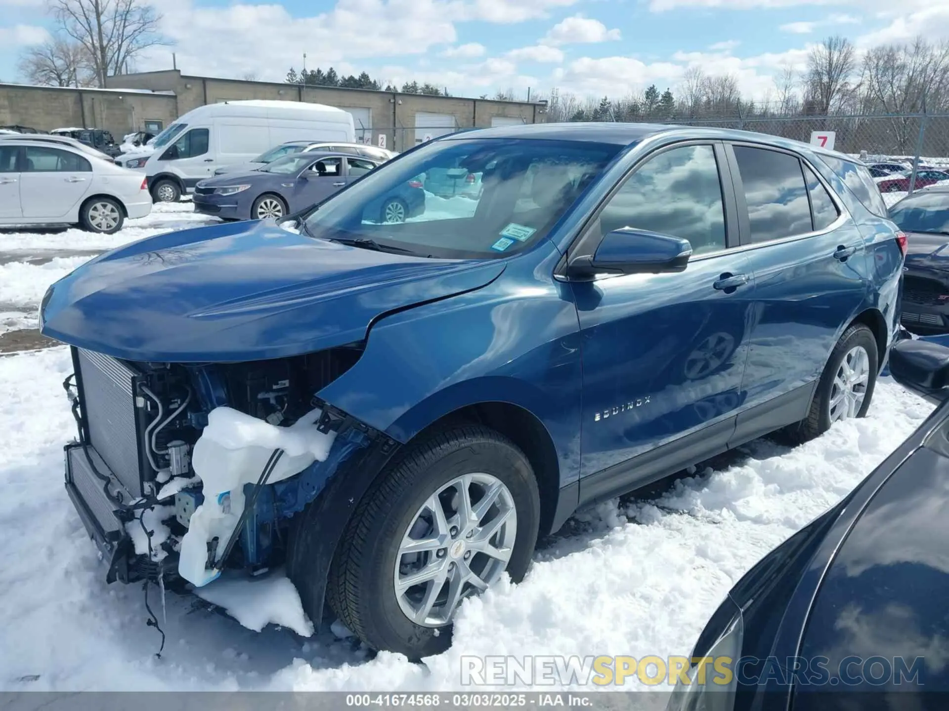 2 fotografías del automóvil dañado 3GNAXUEG0RL369669 CHEVROLET EQUINOX 2024