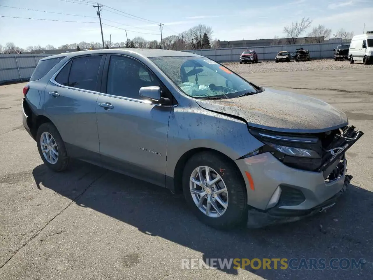 4 fotografías del automóvil dañado 3GNAXUEG1RS118200 CHEVROLET EQUINOX 2024