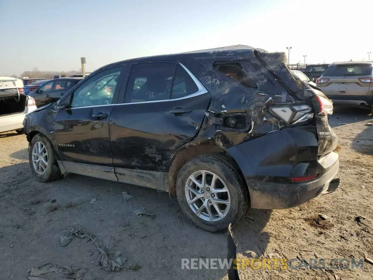 2 fotografías del automóvil dañado 3GNAXUEG3RL184340 CHEVROLET EQUINOX 2024