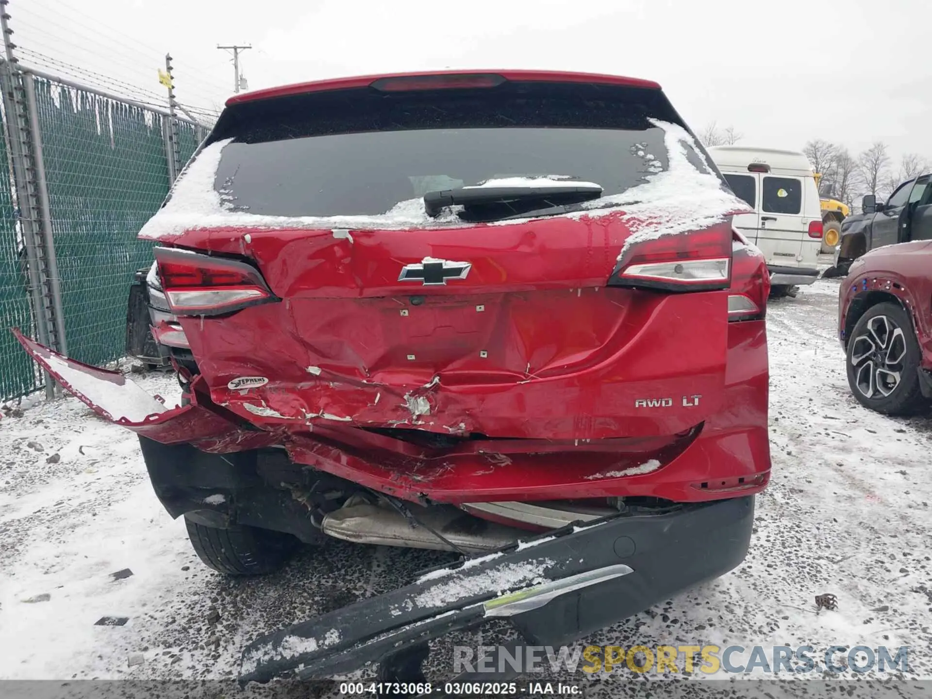 17 fotografías del automóvil dañado 3GNAXUEG7RL177665 CHEVROLET EQUINOX 2024
