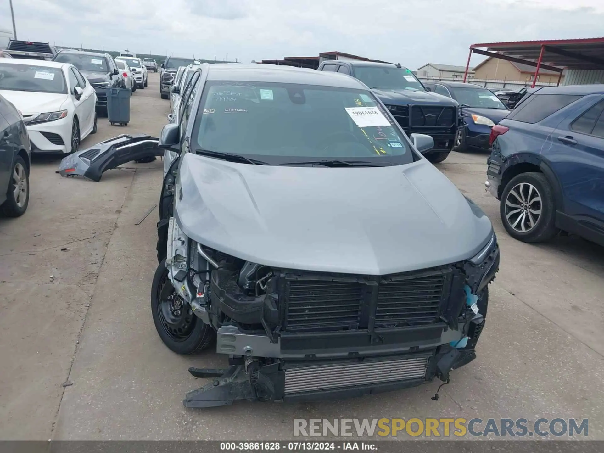 13 fotografías del automóvil dañado 3GNAXUEG8RL244287 CHEVROLET EQUINOX 2024