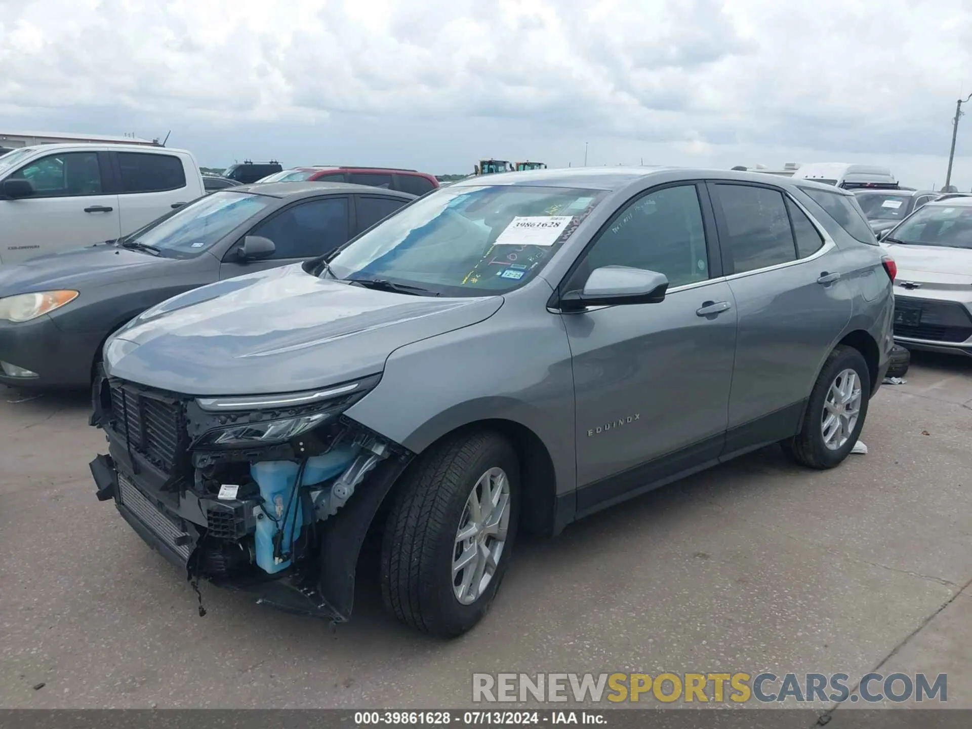 2 fotografías del automóvil dañado 3GNAXUEG8RL244287 CHEVROLET EQUINOX 2024