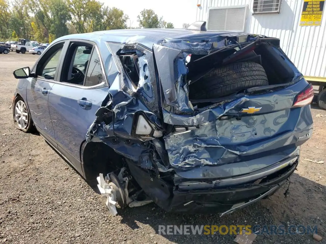 2 fotografías del automóvil dañado 3GNAXUEG8RL364851 CHEVROLET EQUINOX 2024
