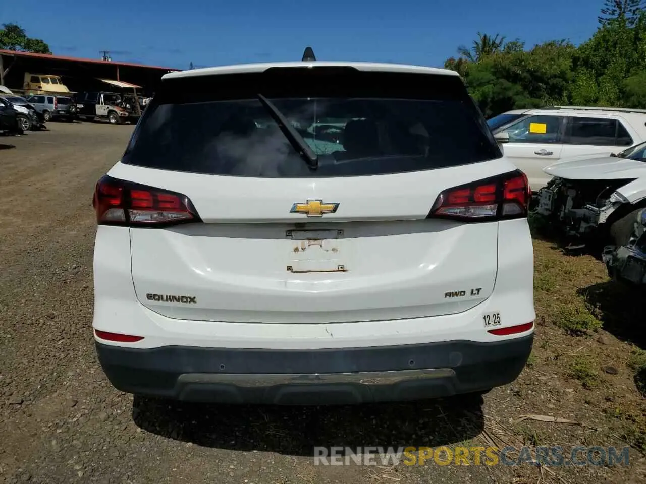 6 fotografías del automóvil dañado 3GNAXUEG8RS142607 CHEVROLET EQUINOX 2024