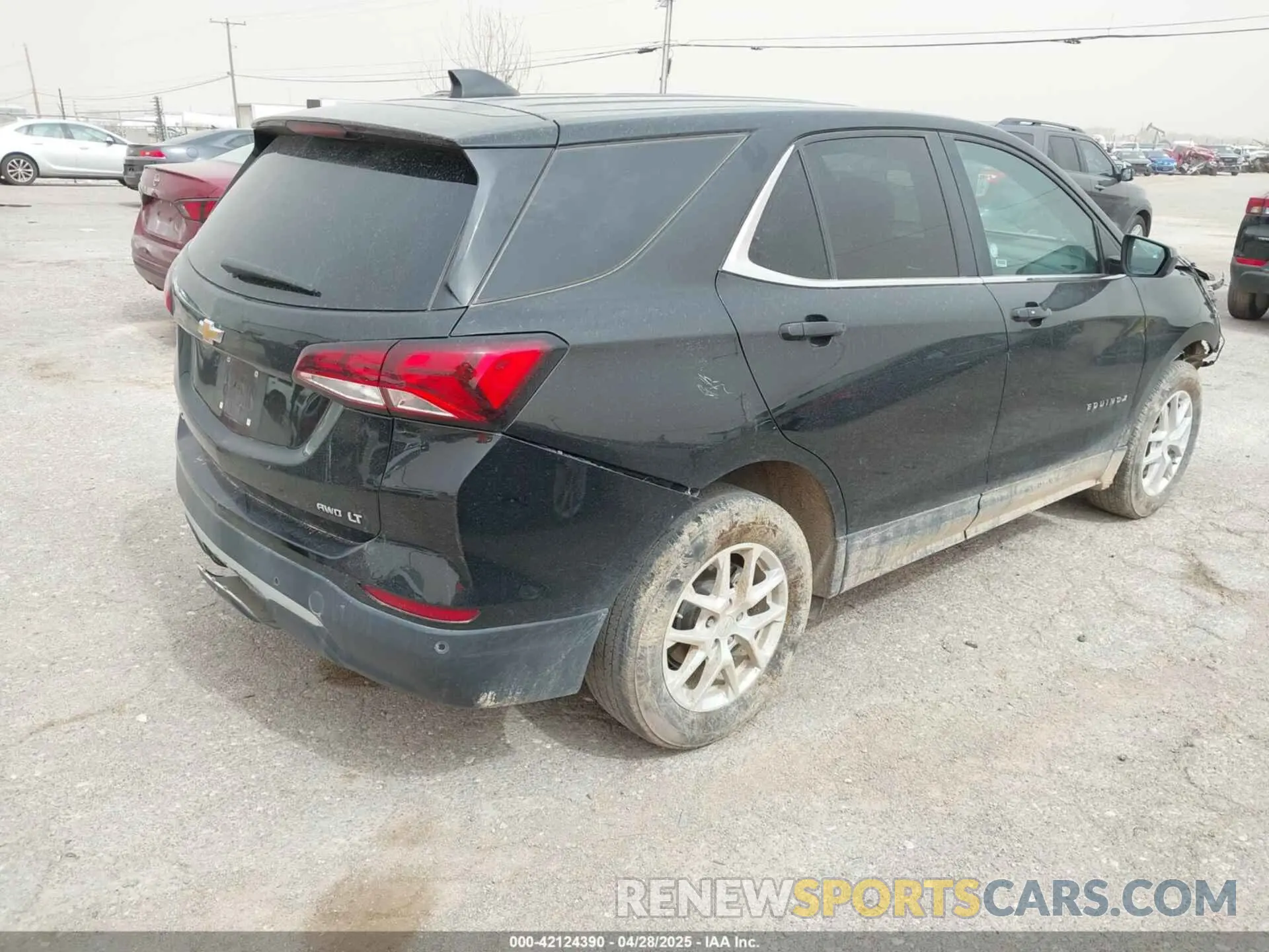 4 fotografías del automóvil dañado 3GNAXUEG9RL244296 CHEVROLET EQUINOX 2024