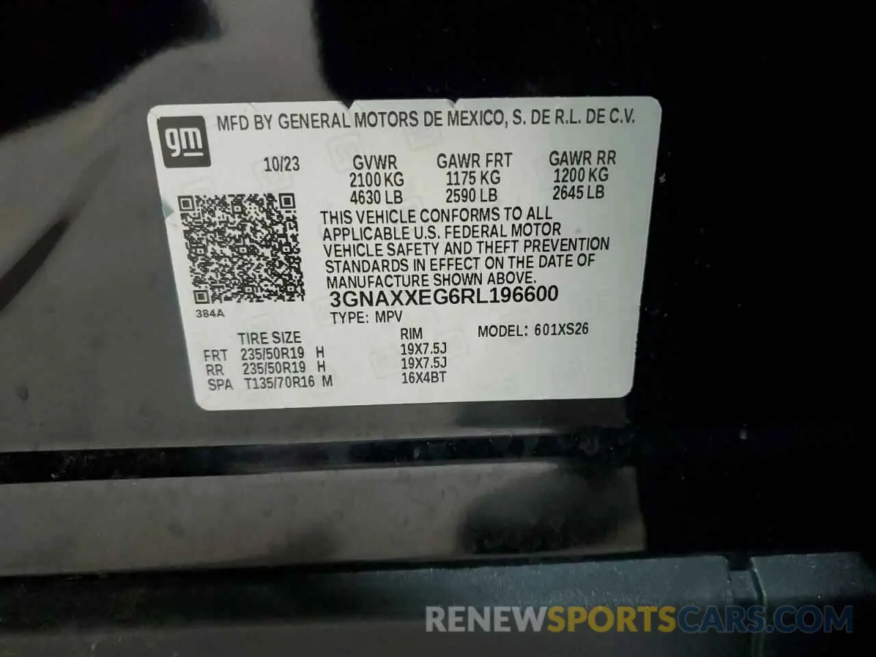 14 fotografías del automóvil dañado 3GNAXXEG6RL196600 CHEVROLET EQUINOX 2024