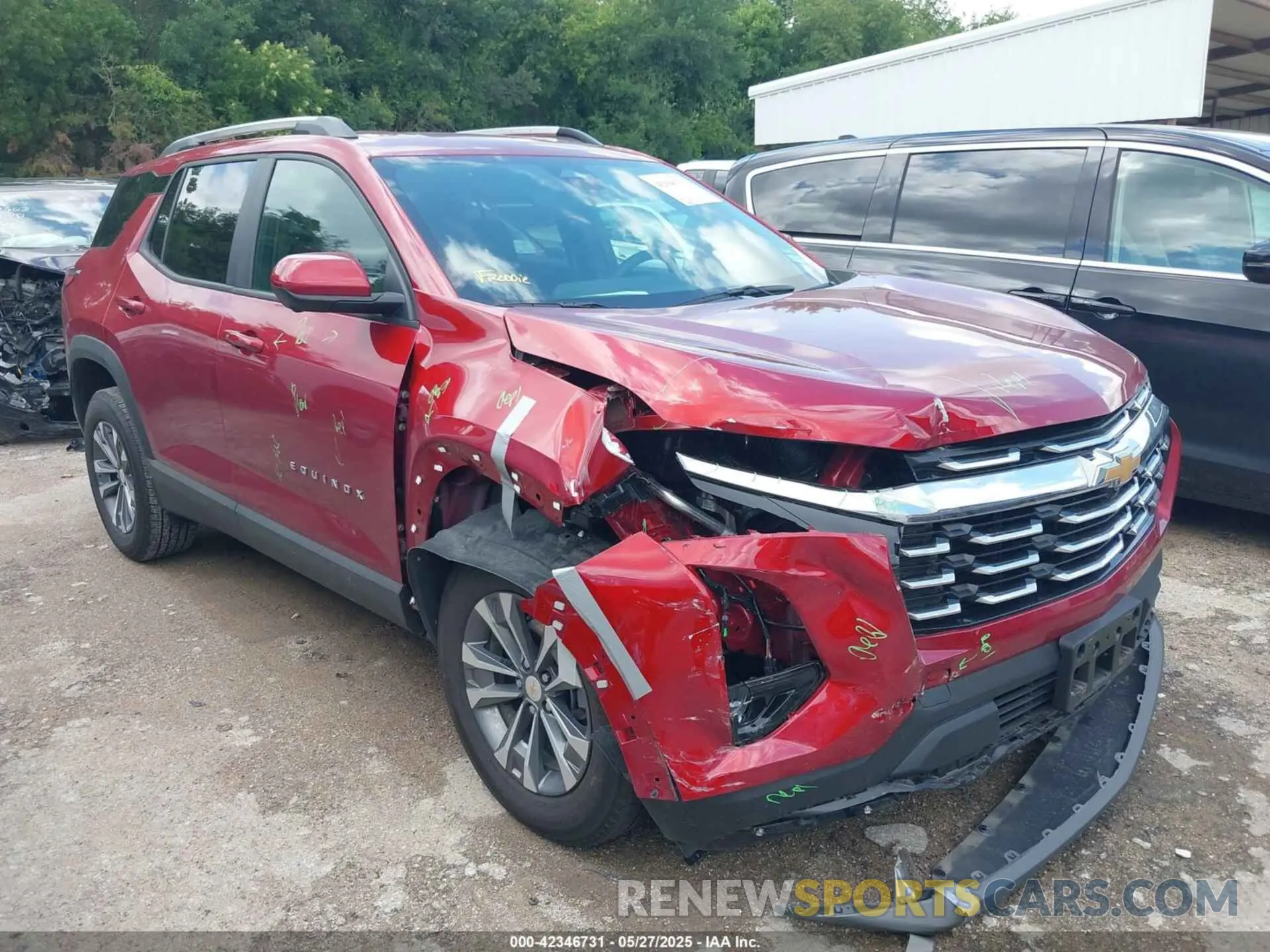 1 fotografías del automóvil dañado 3GNAXHEG1SL222502 CHEVROLET EQUINOX 2025