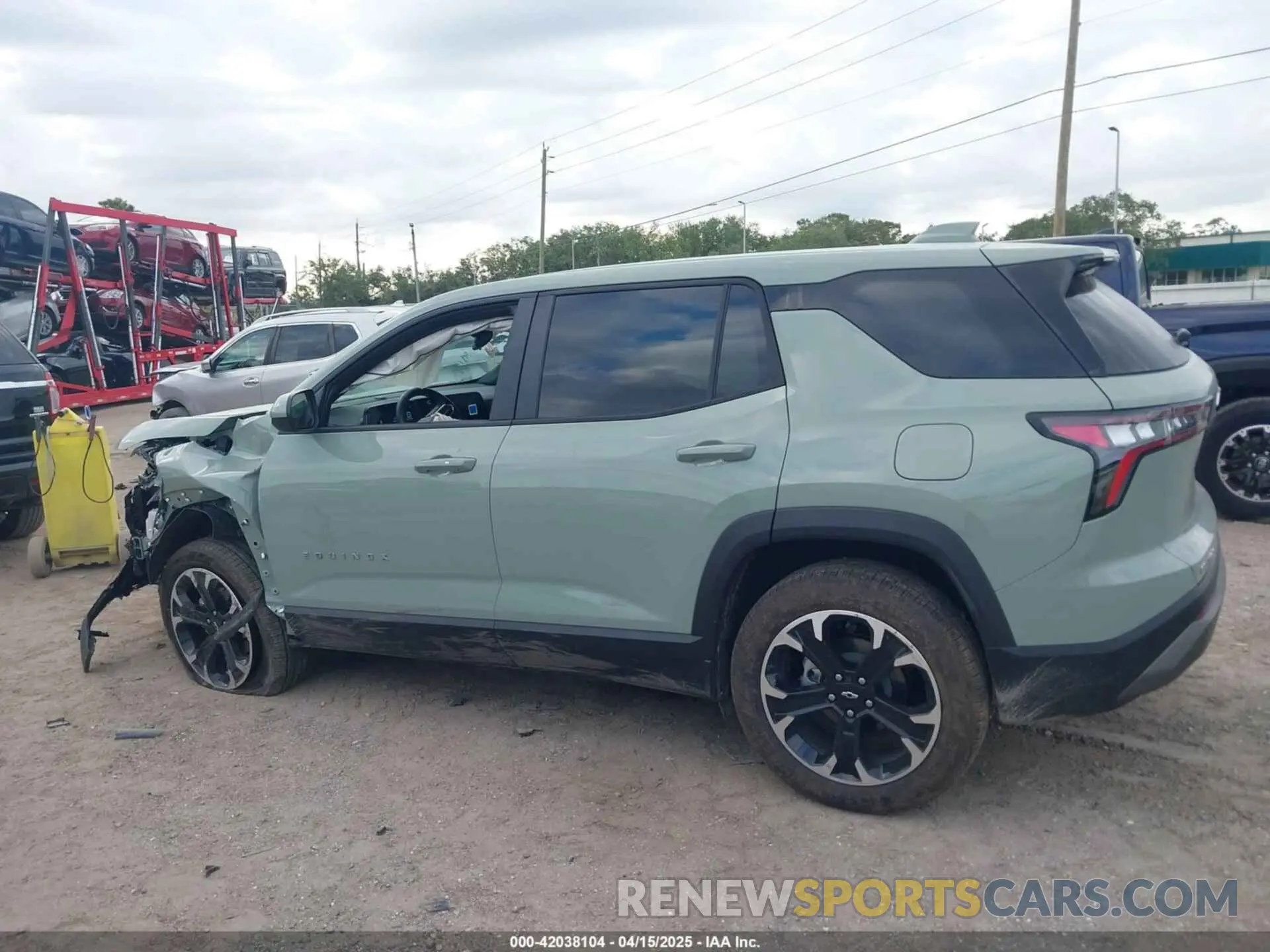 15 fotografías del automóvil dañado 3GNAXHEG1SL228378 CHEVROLET EQUINOX 2025