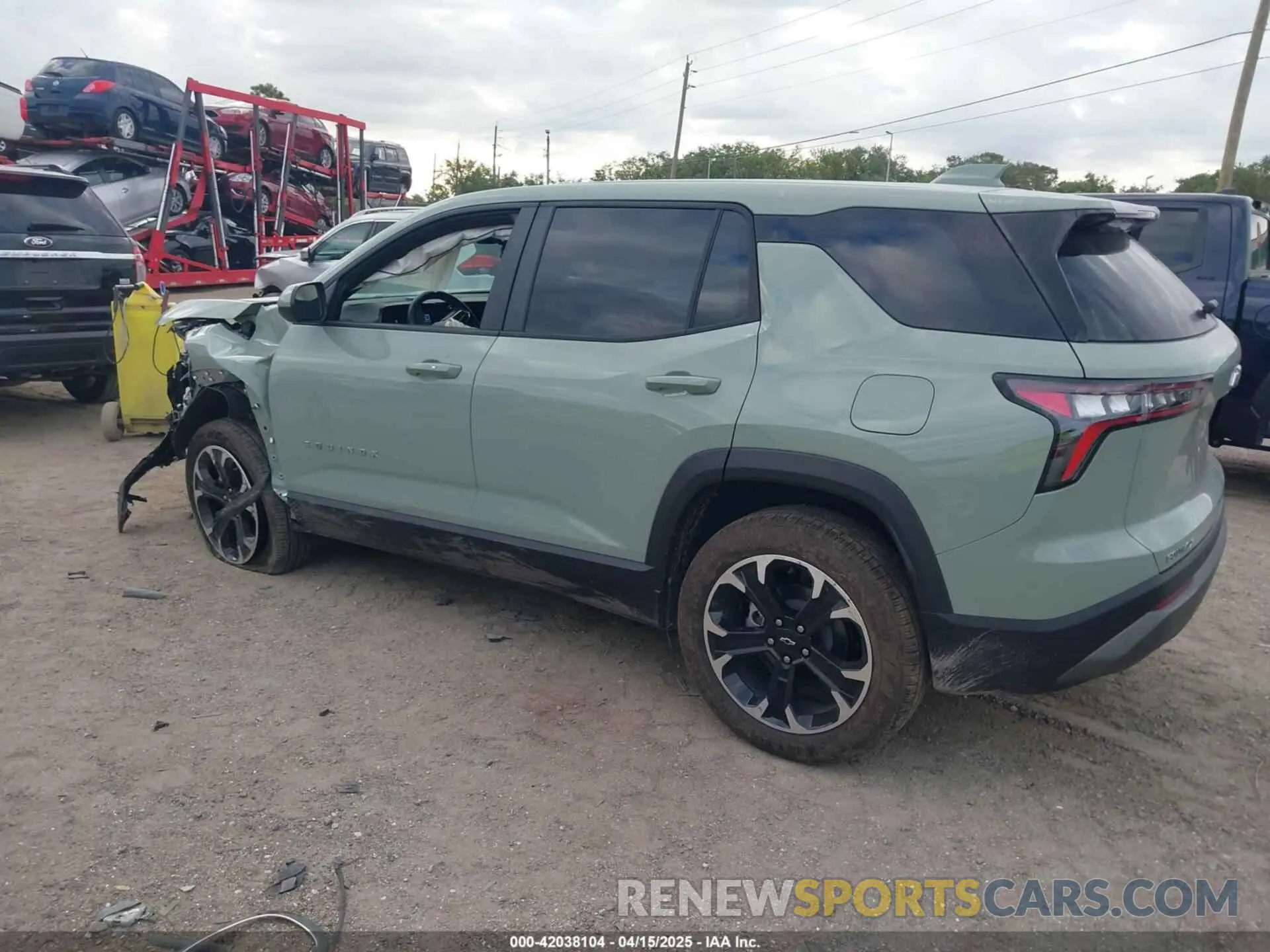 3 fotografías del automóvil dañado 3GNAXHEG1SL228378 CHEVROLET EQUINOX 2025