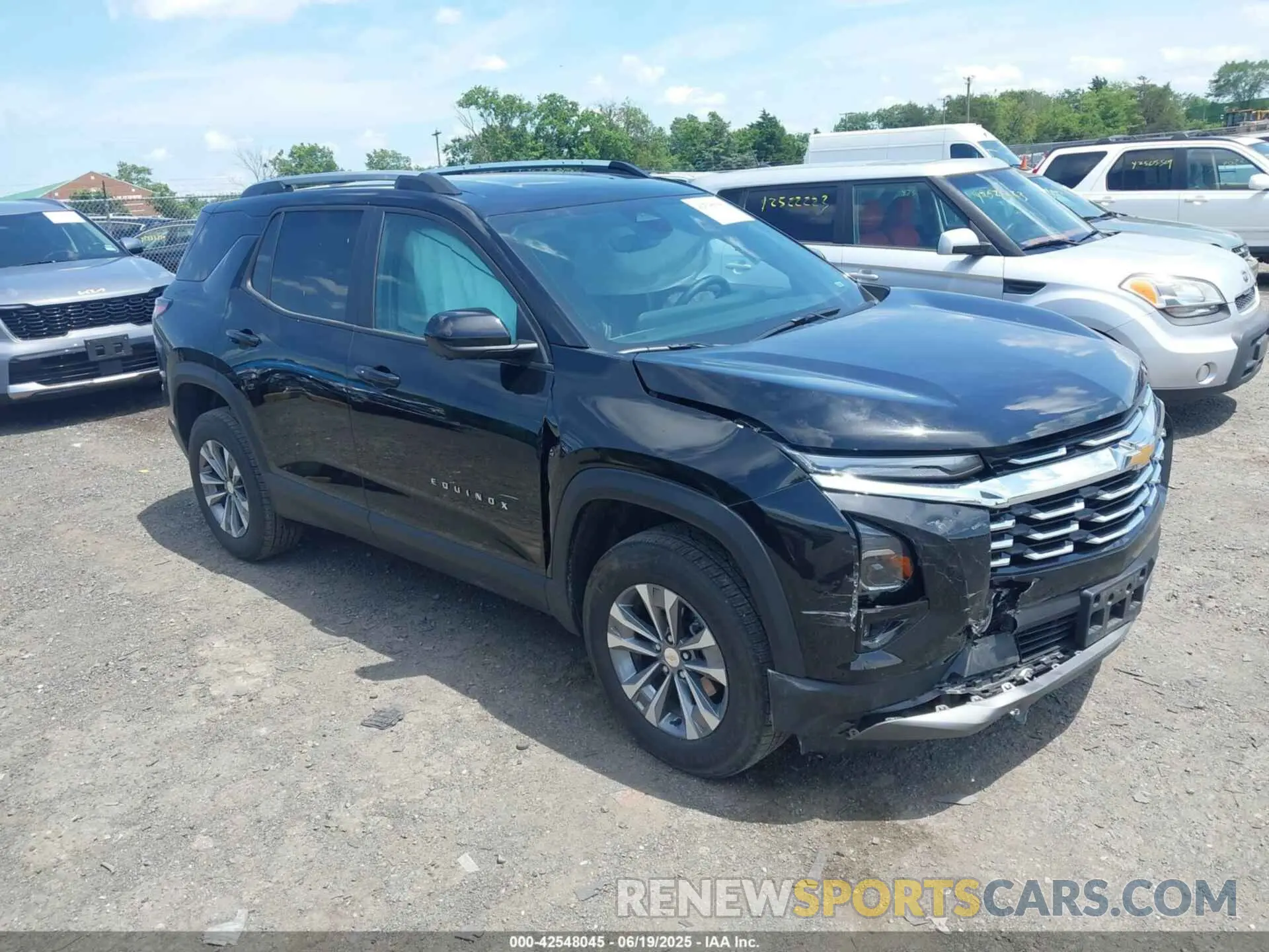 1 fotografías del automóvil dañado 3GNAXHEG2SL215476 CHEVROLET EQUINOX 2025