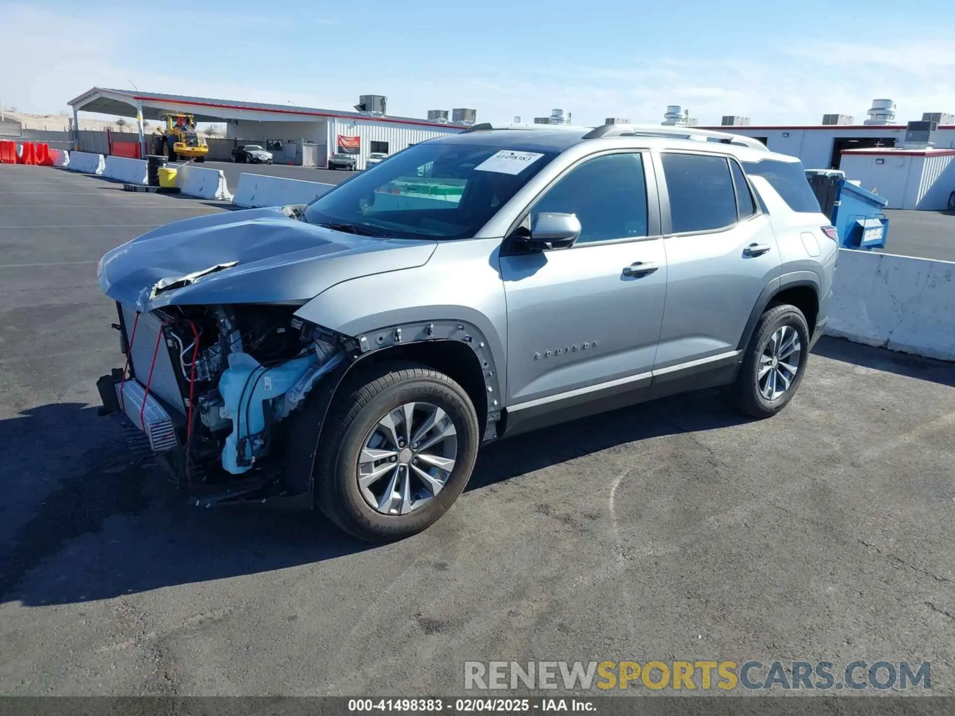 2 fotografías del automóvil dañado 3GNAXHEG3SL110879 CHEVROLET EQUINOX 2025