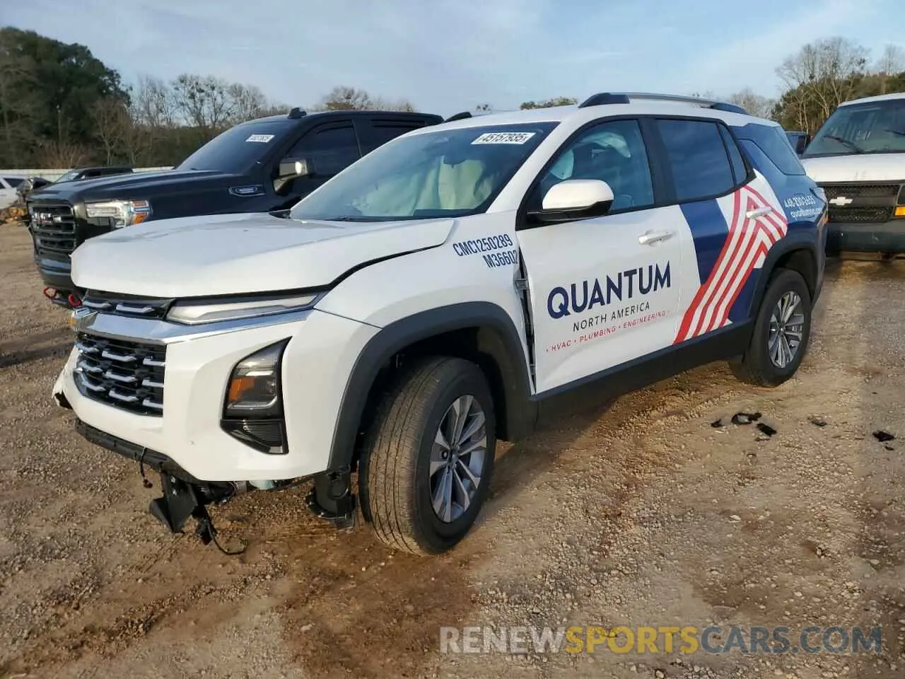 1 fotografías del automóvil dañado 3GNAXHEG3SL256912 CHEVROLET EQUINOX 2025