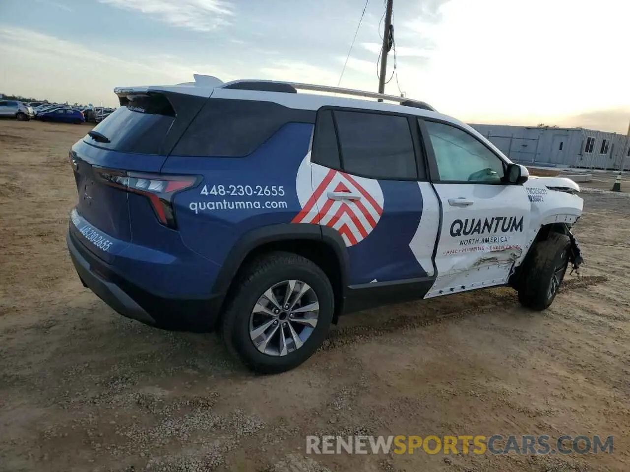 3 fotografías del automóvil dañado 3GNAXHEG3SL256912 CHEVROLET EQUINOX 2025