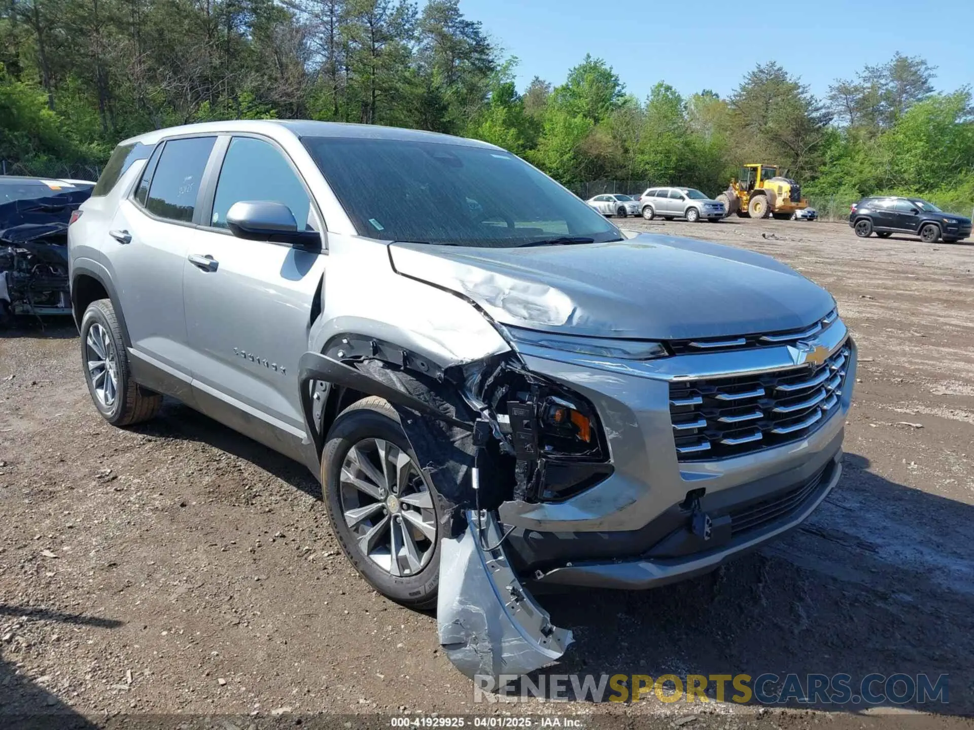 1 fotografías del automóvil dañado 3GNAXHEG3SL266596 CHEVROLET EQUINOX 2025