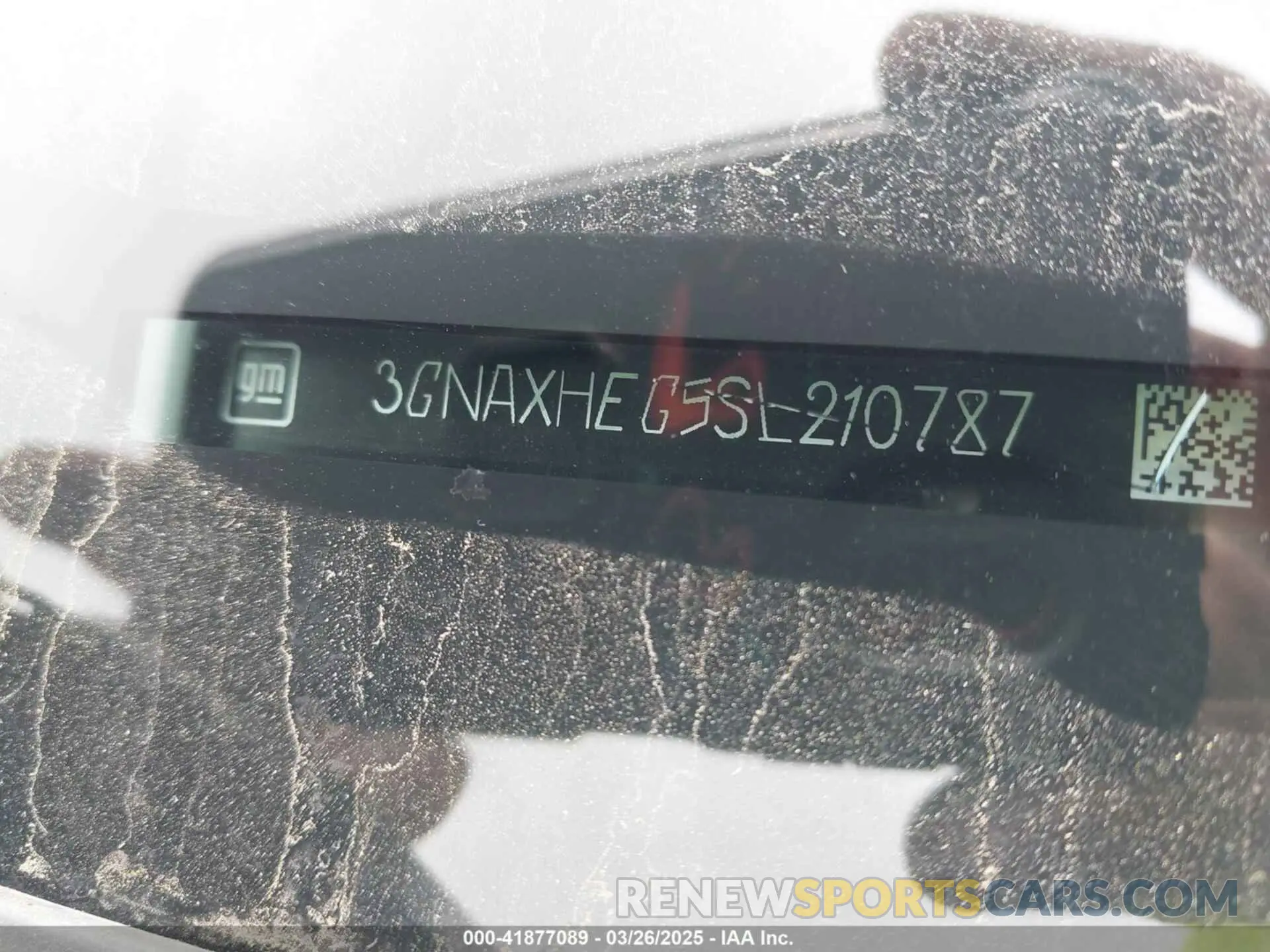 9 fotografías del automóvil dañado 3GNAXHEG5SL210787 CHEVROLET EQUINOX 2025