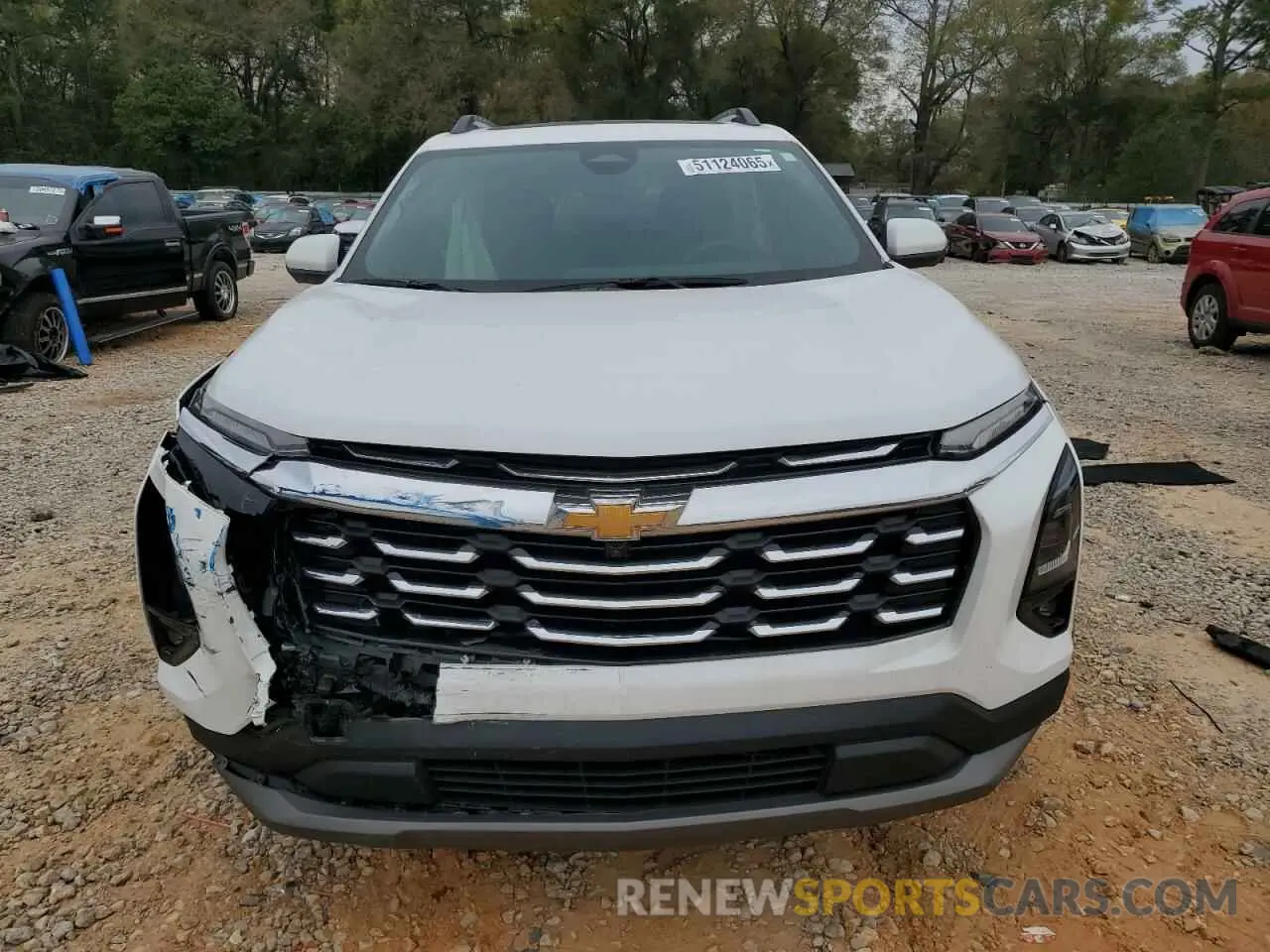 5 fotografías del automóvil dañado 3GNAXHEG6SL102615 CHEVROLET EQUINOX 2025