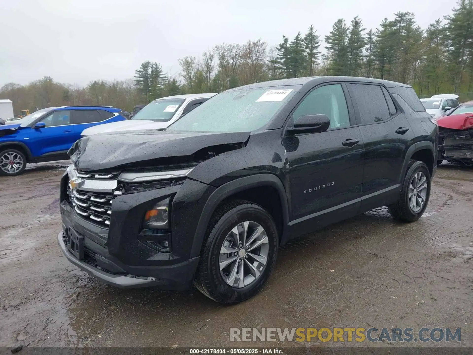 2 fotografías del automóvil dañado 3GNAXHEG6SL170056 CHEVROLET EQUINOX 2025