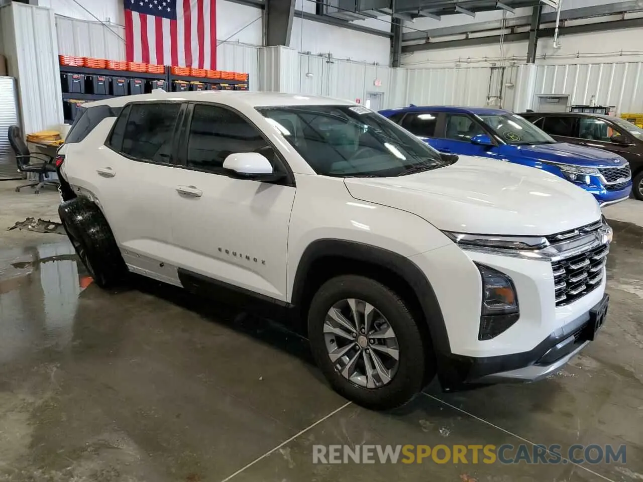 4 fotografías del automóvil dañado 3GNAXHEG6SL206263 CHEVROLET EQUINOX 2025