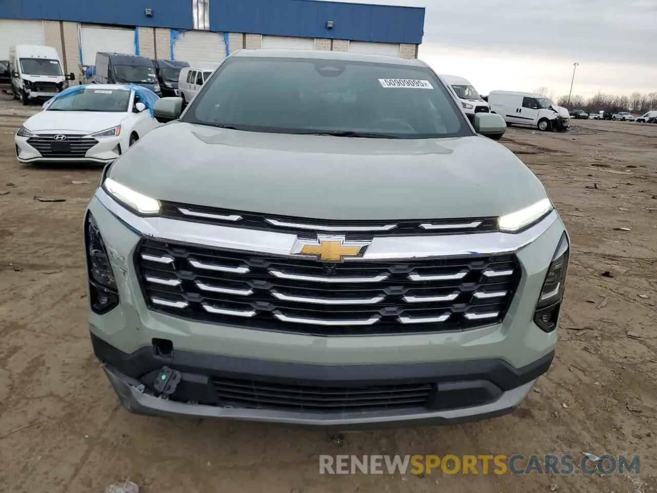 5 fotografías del automóvil dañado 3GNAXHEG7SL135722 CHEVROLET EQUINOX 2025